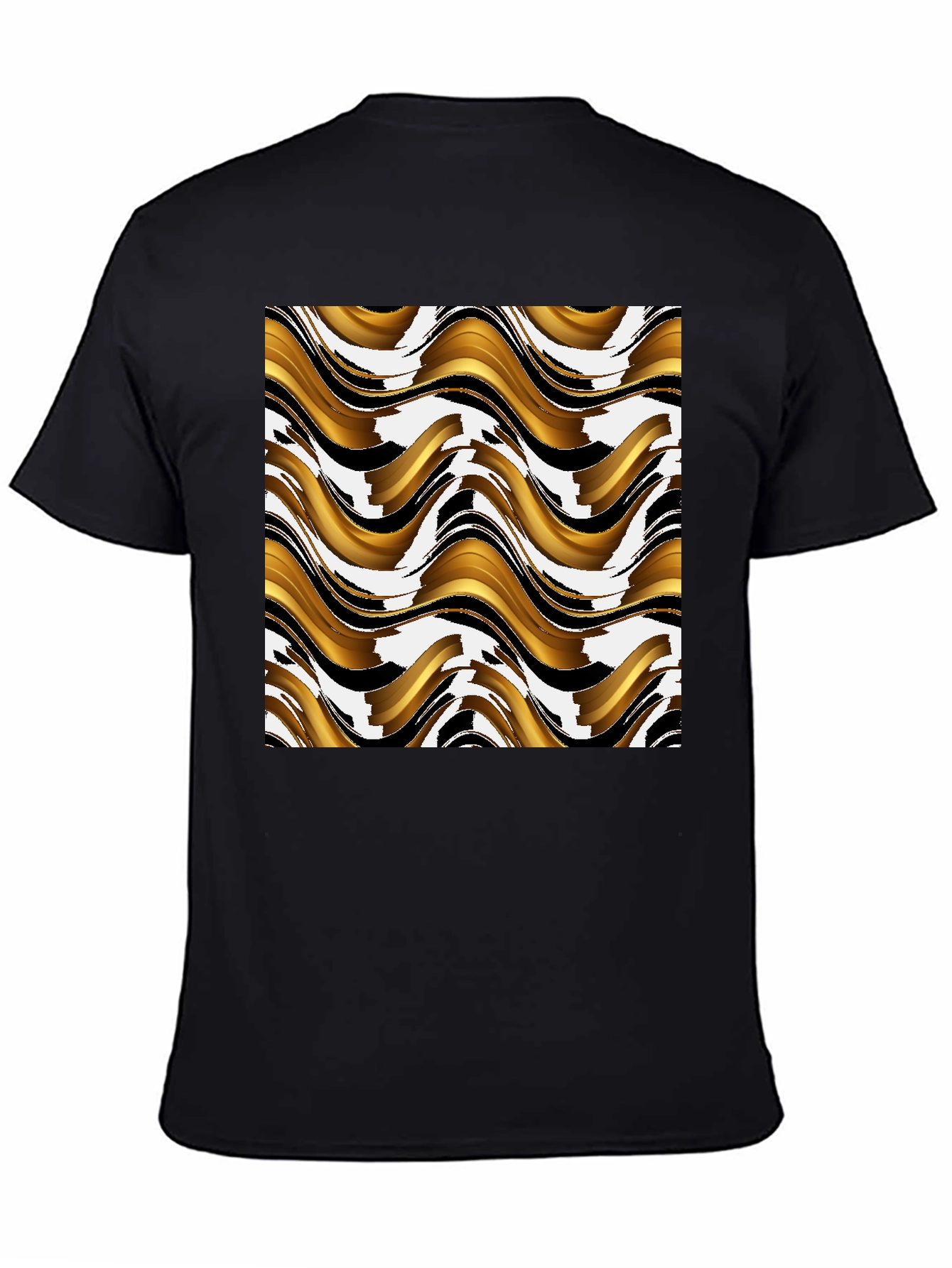 Abstract Wave Pattern T-Shirt