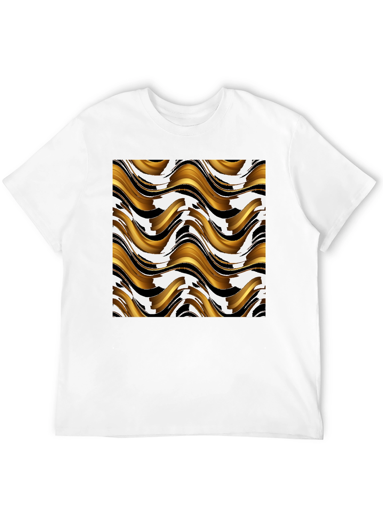 Abstract Wave Pattern T-Shirt