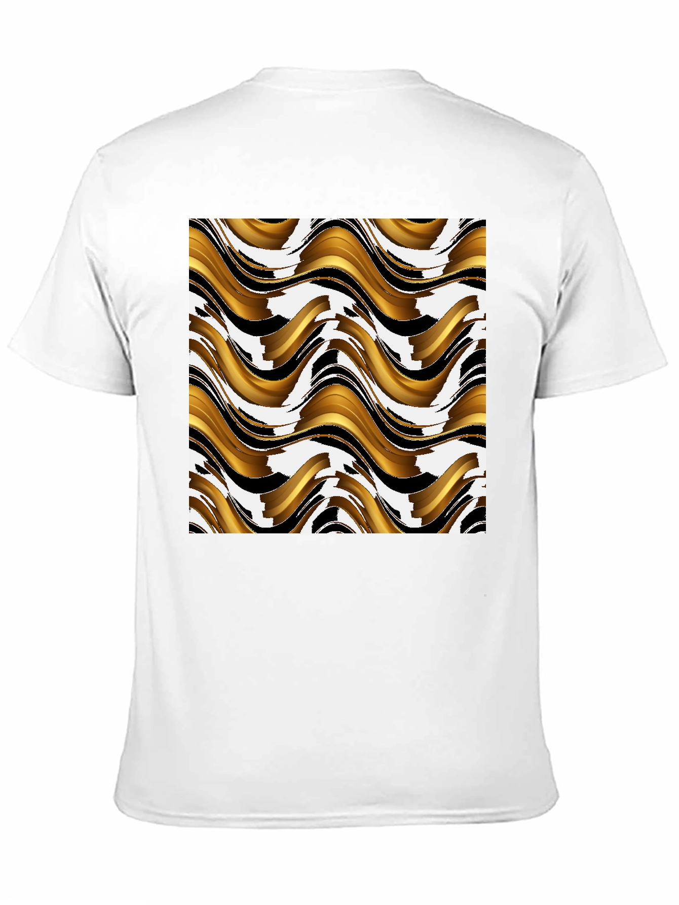Abstract Wave Pattern T-Shirt