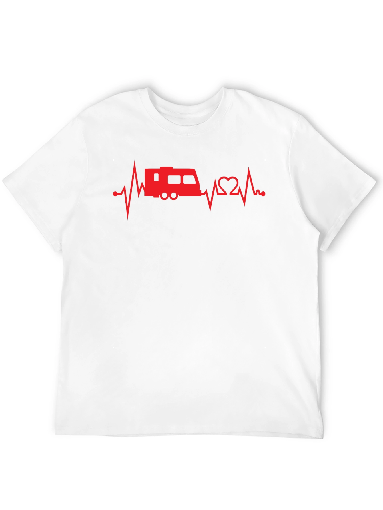 RV Heartbeat T-Shirt - Camping Lover Tee