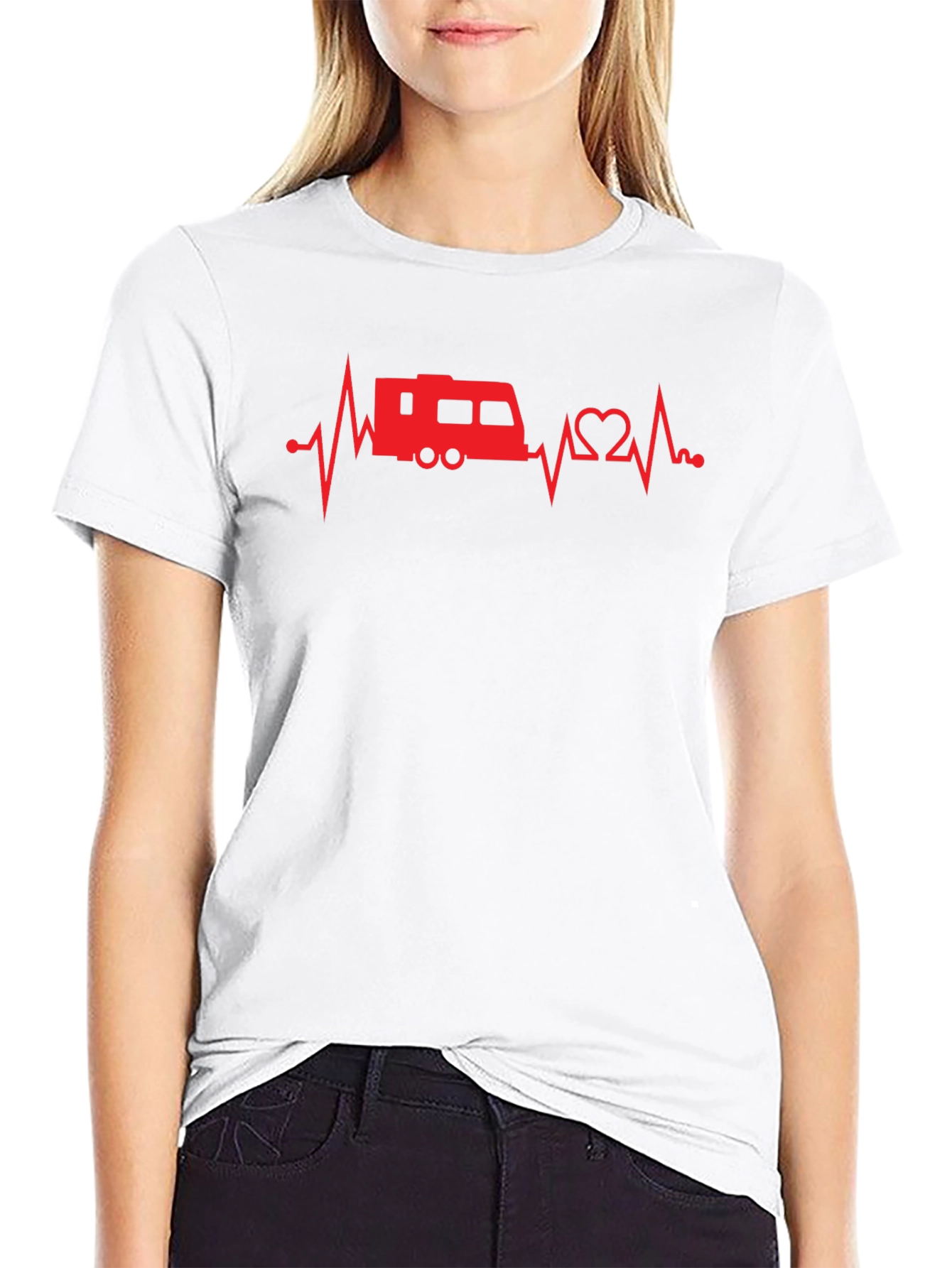 RV Heartbeat T-Shirt - Camping Lover Tee