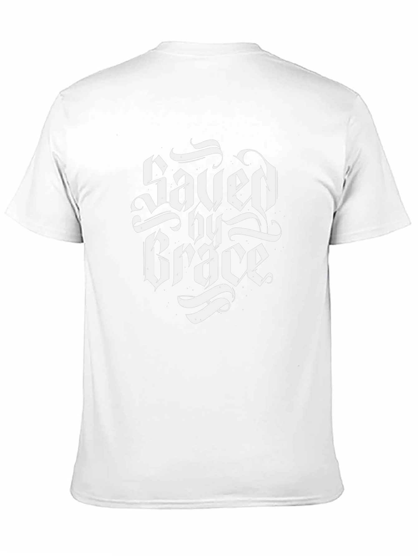 Saved by Grace Black T-Shirt - Christian Faith Apparel