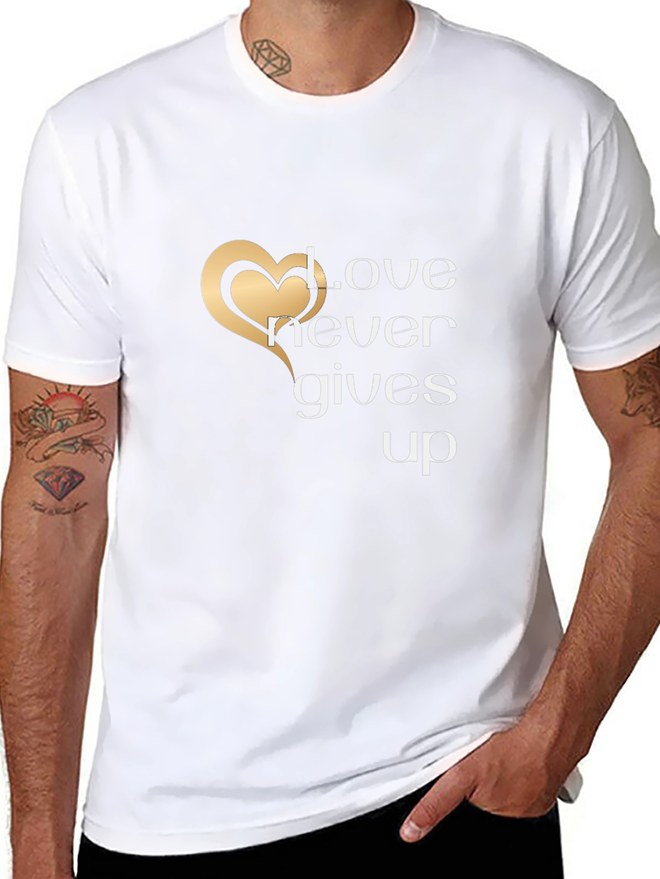 Love Never Gives Up Graphic T-Shirt