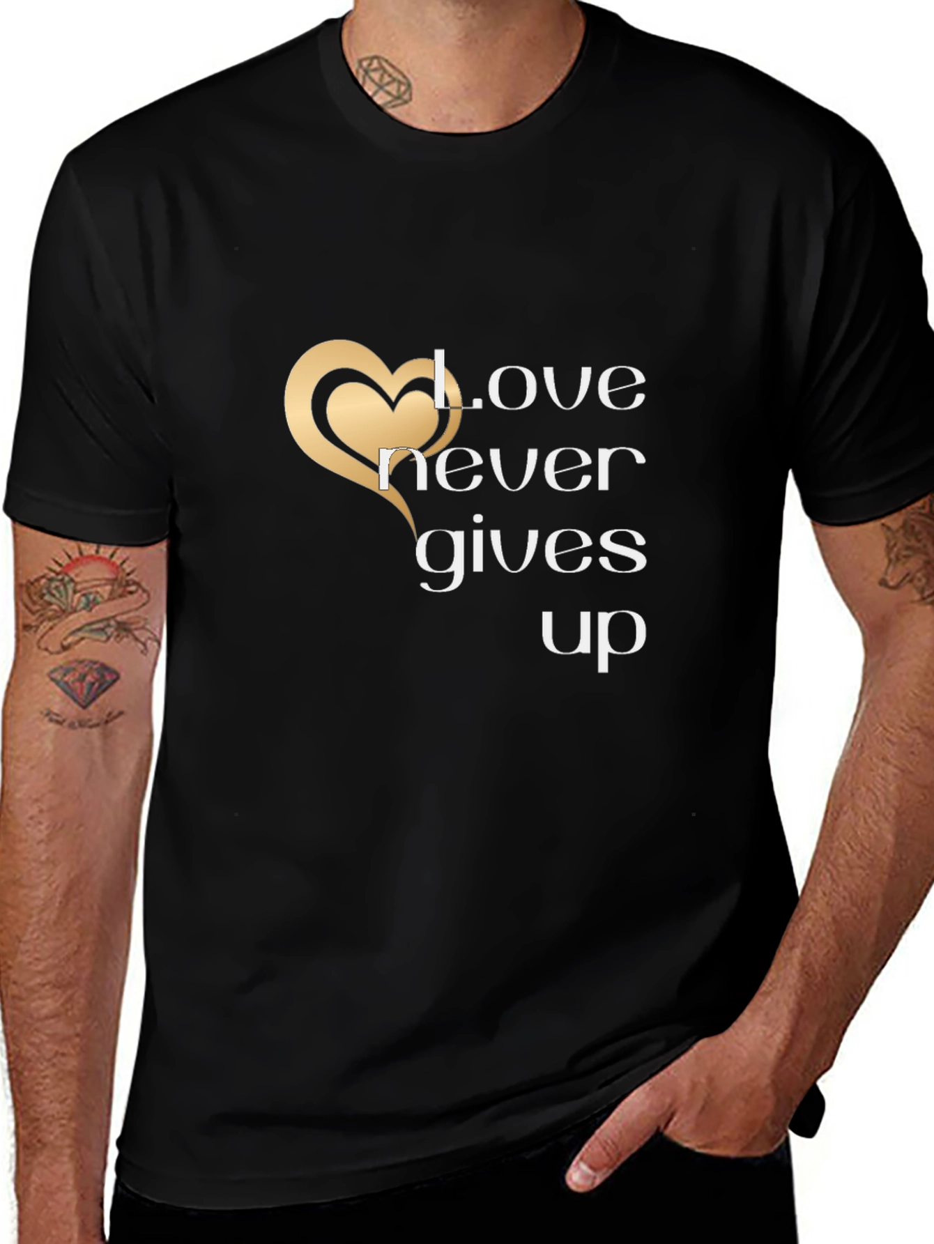Love Never Gives Up Graphic T-Shirt