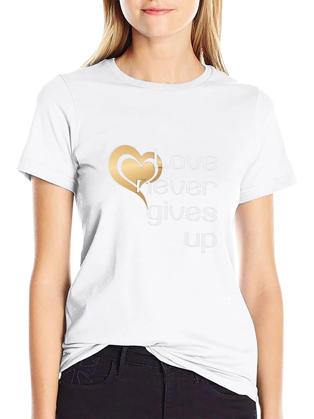 Love Never Gives Up Graphic T-Shirt