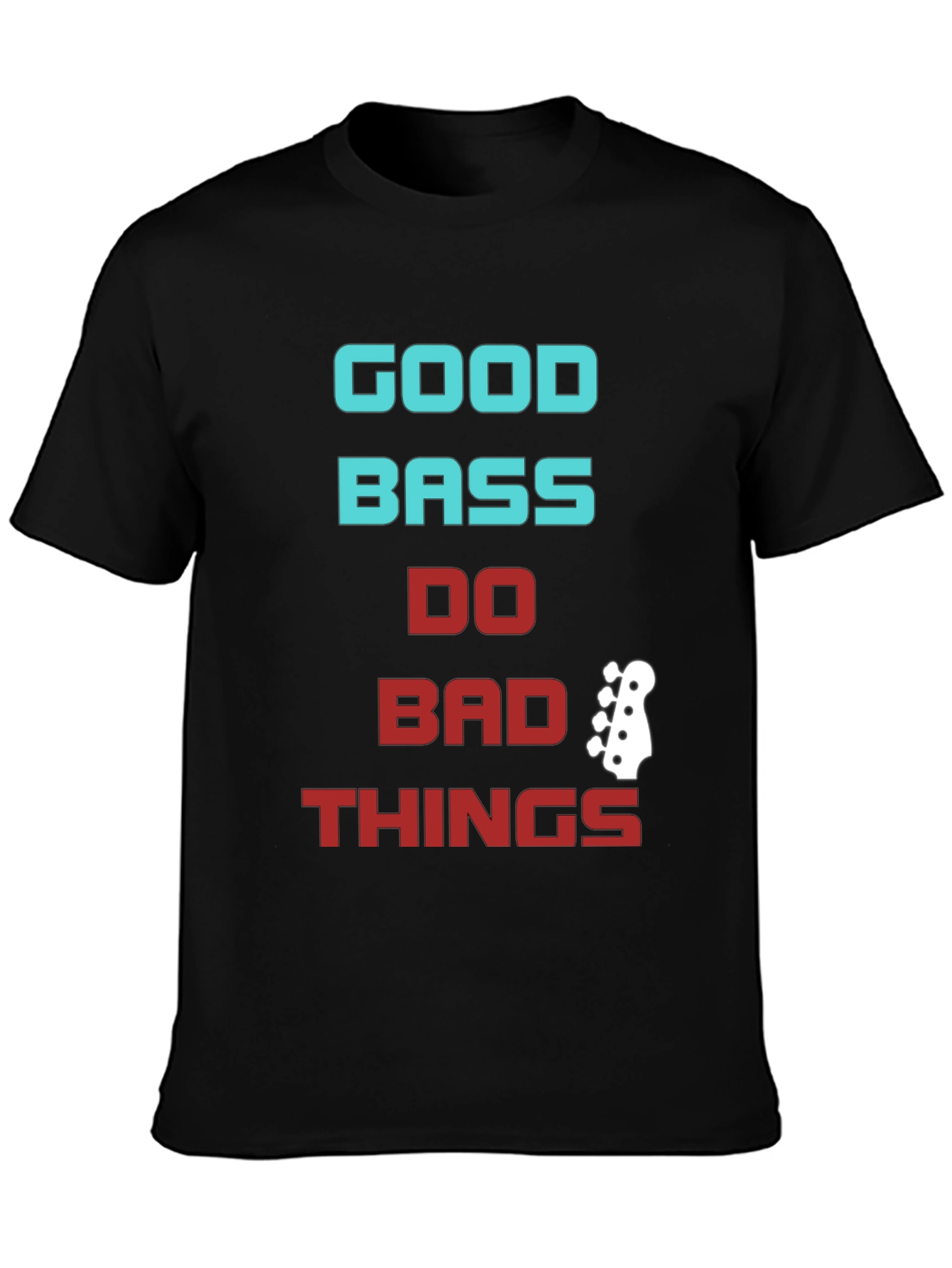 Good Bass Do Bad Things Graphic Tee - Black