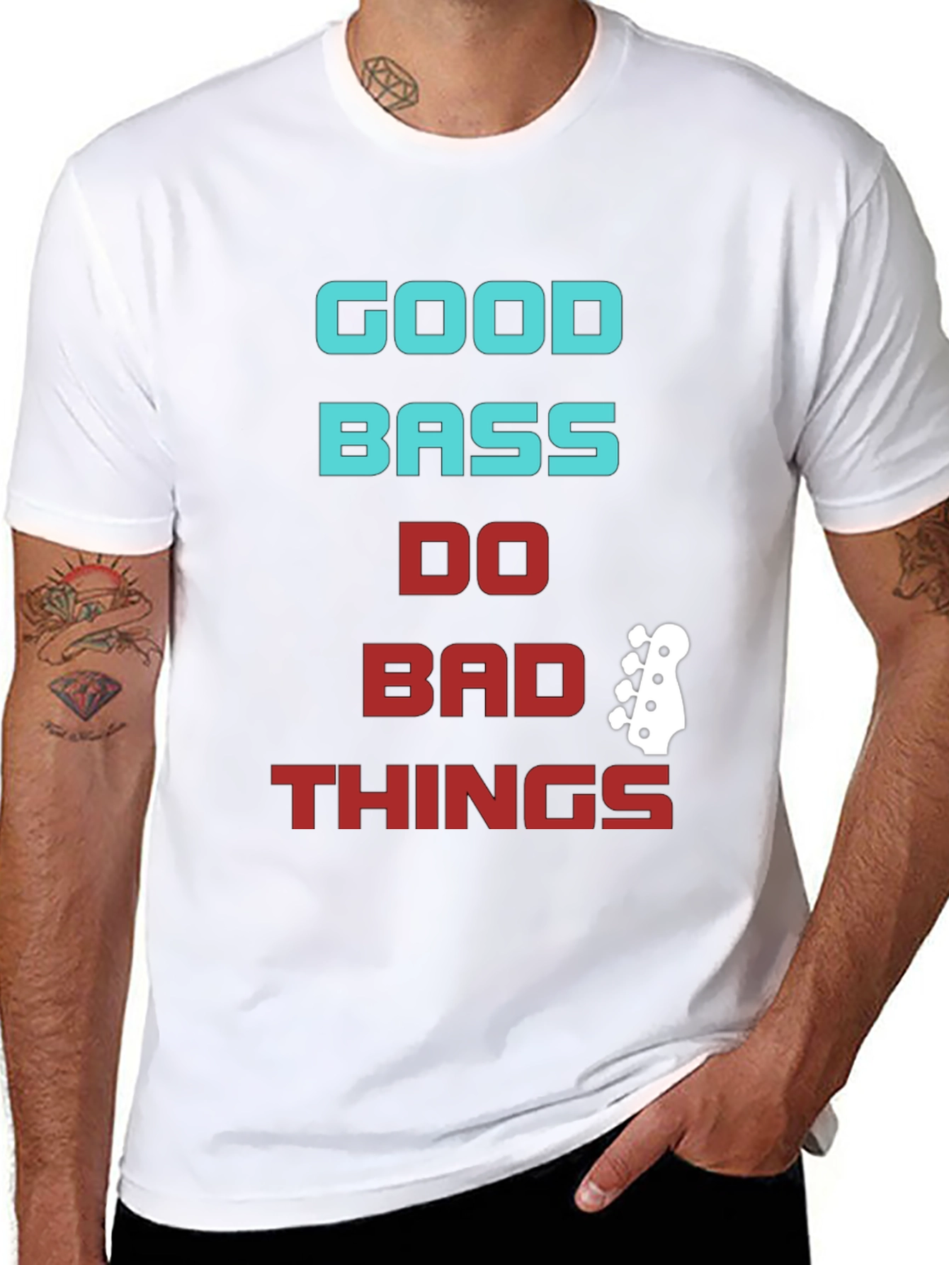 Good Bass Do Bad Things Graphic Tee - Black