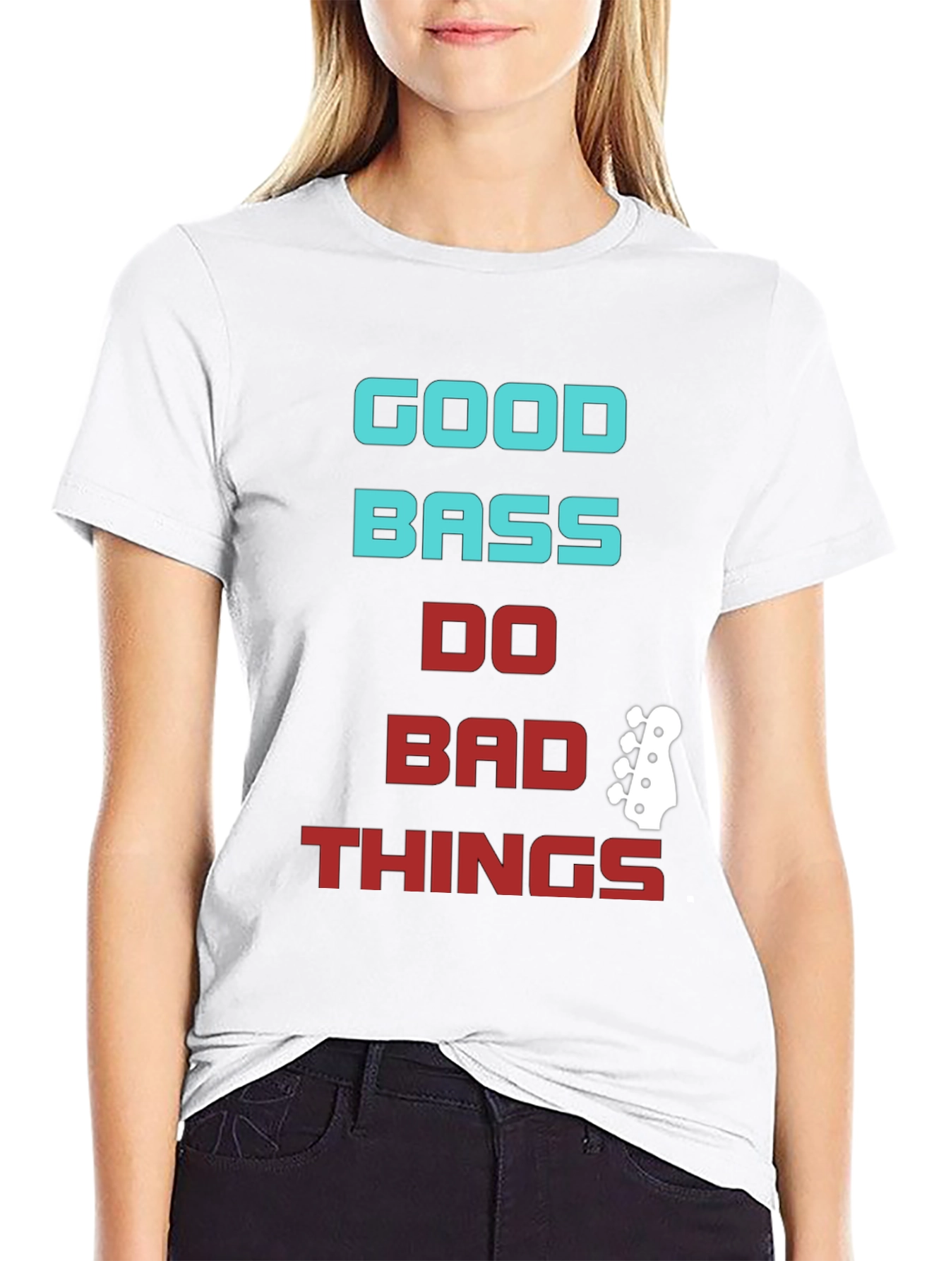 Good Bass Do Bad Things Graphic Tee - Black