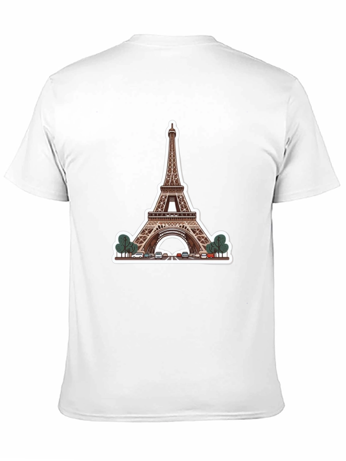 Eiffel Tower Graphic Black T-Shirt