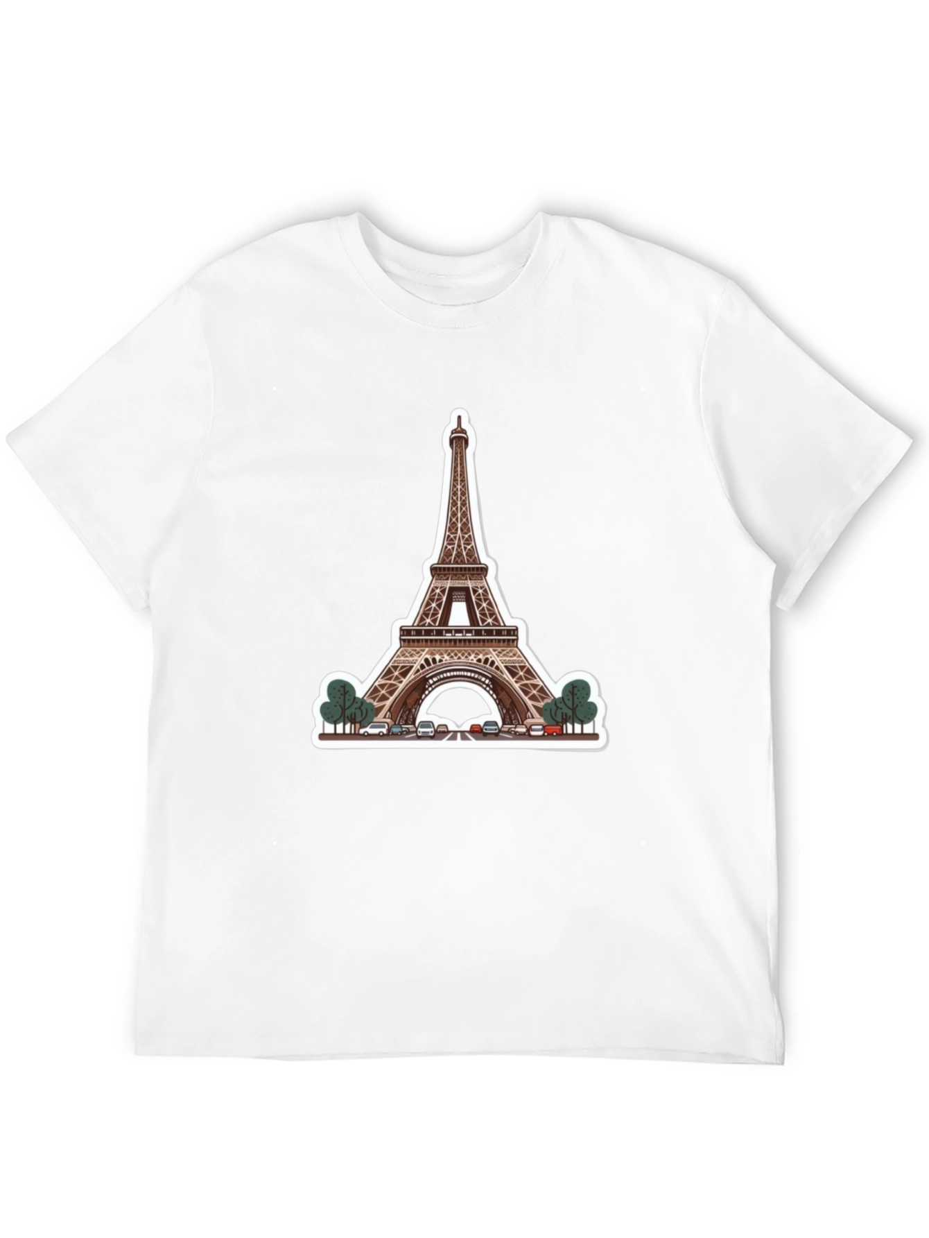Eiffel Tower Graphic Black T-Shirt