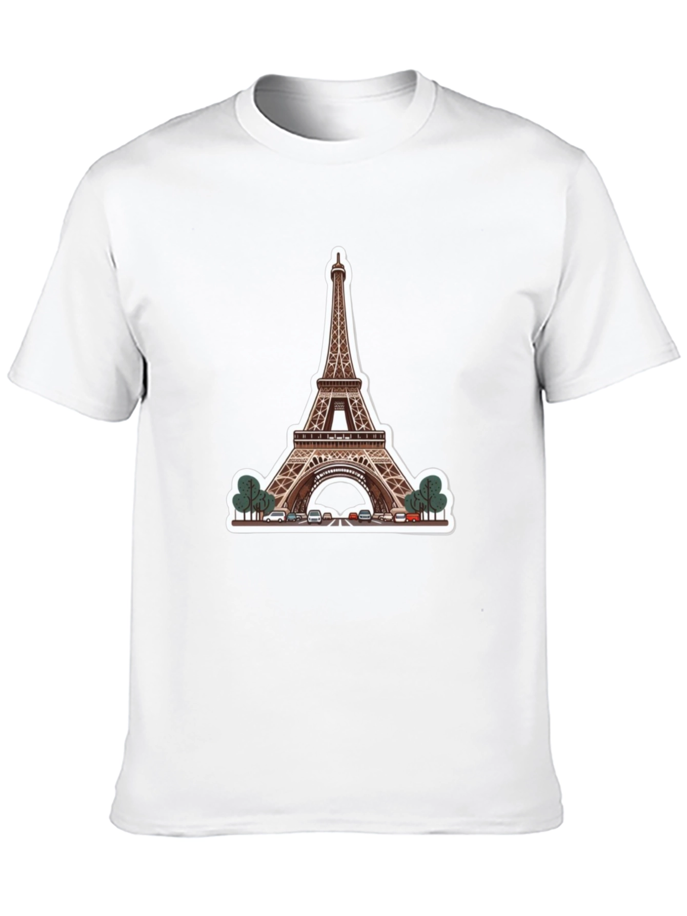 Eiffel Tower Graphic Black T-Shirt