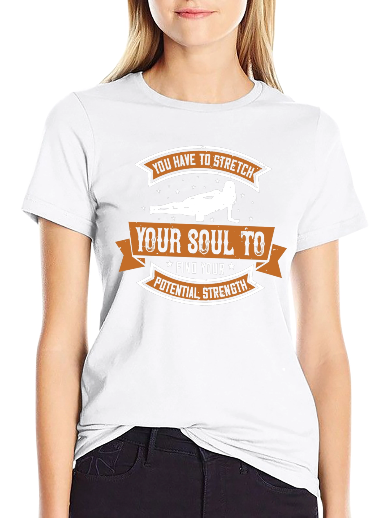 Stretch Your Soul T-Shirt - Motivational Workout Tee
