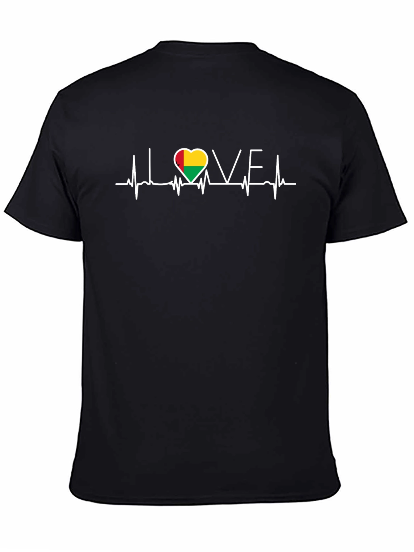 I Love Guinea-Bissau Heartbeat T-Shirt