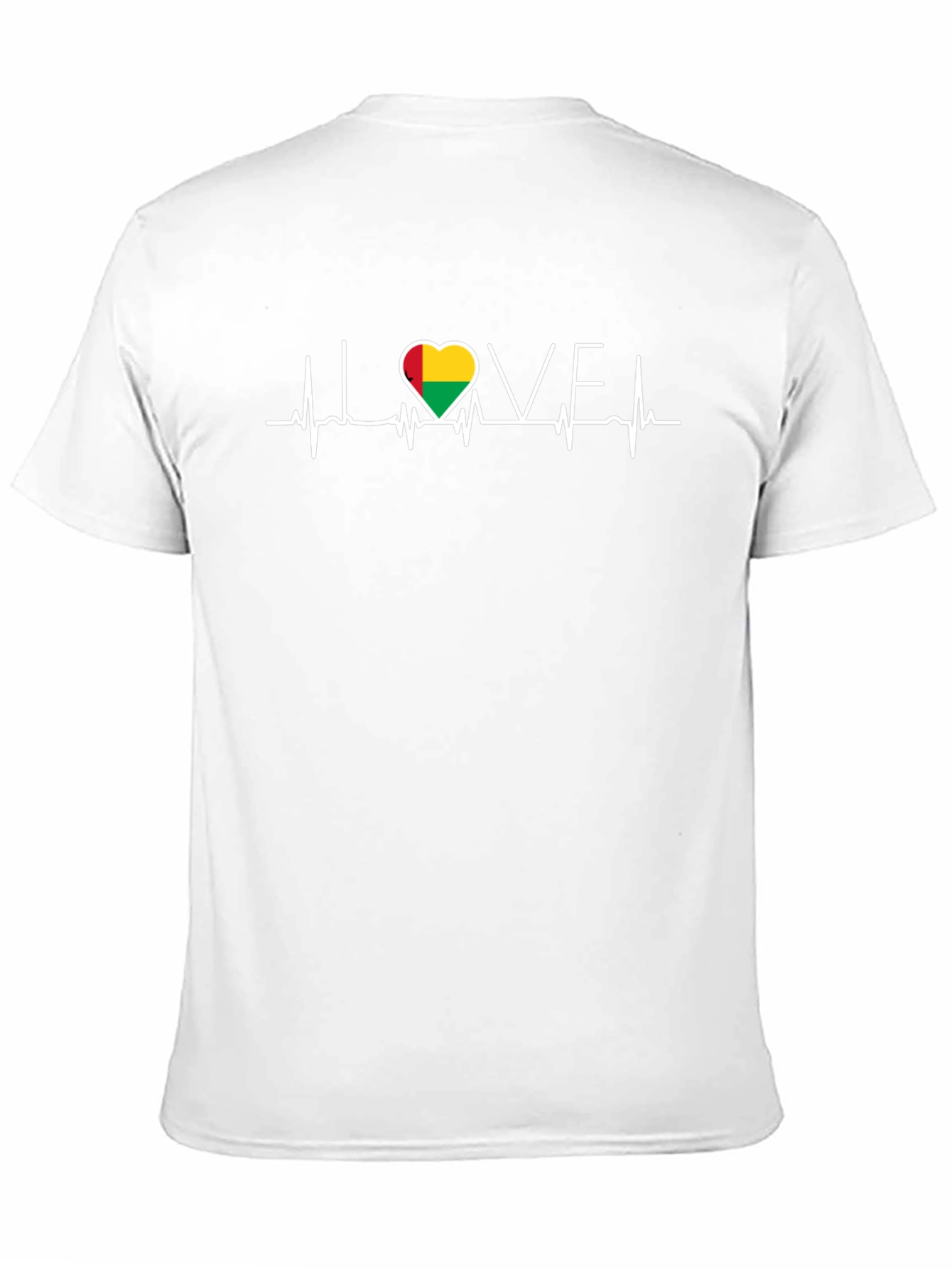 I Love Guinea-Bissau Heartbeat T-Shirt