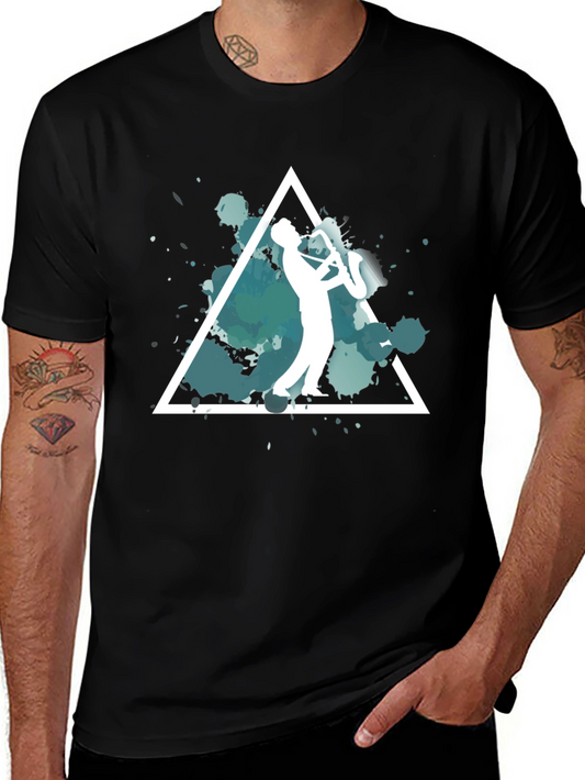 Jazz Player Graphic Tee - Cool & Unique Design
