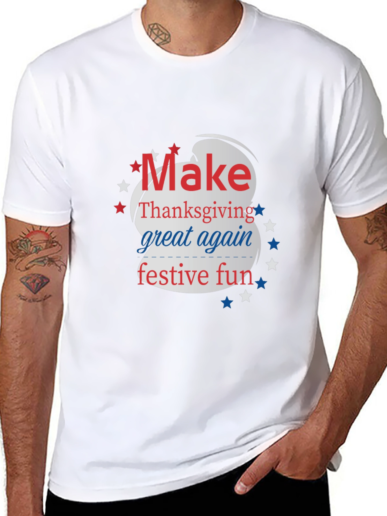 Make Thanksgiving Great Again Festive Fun T-Shirt
