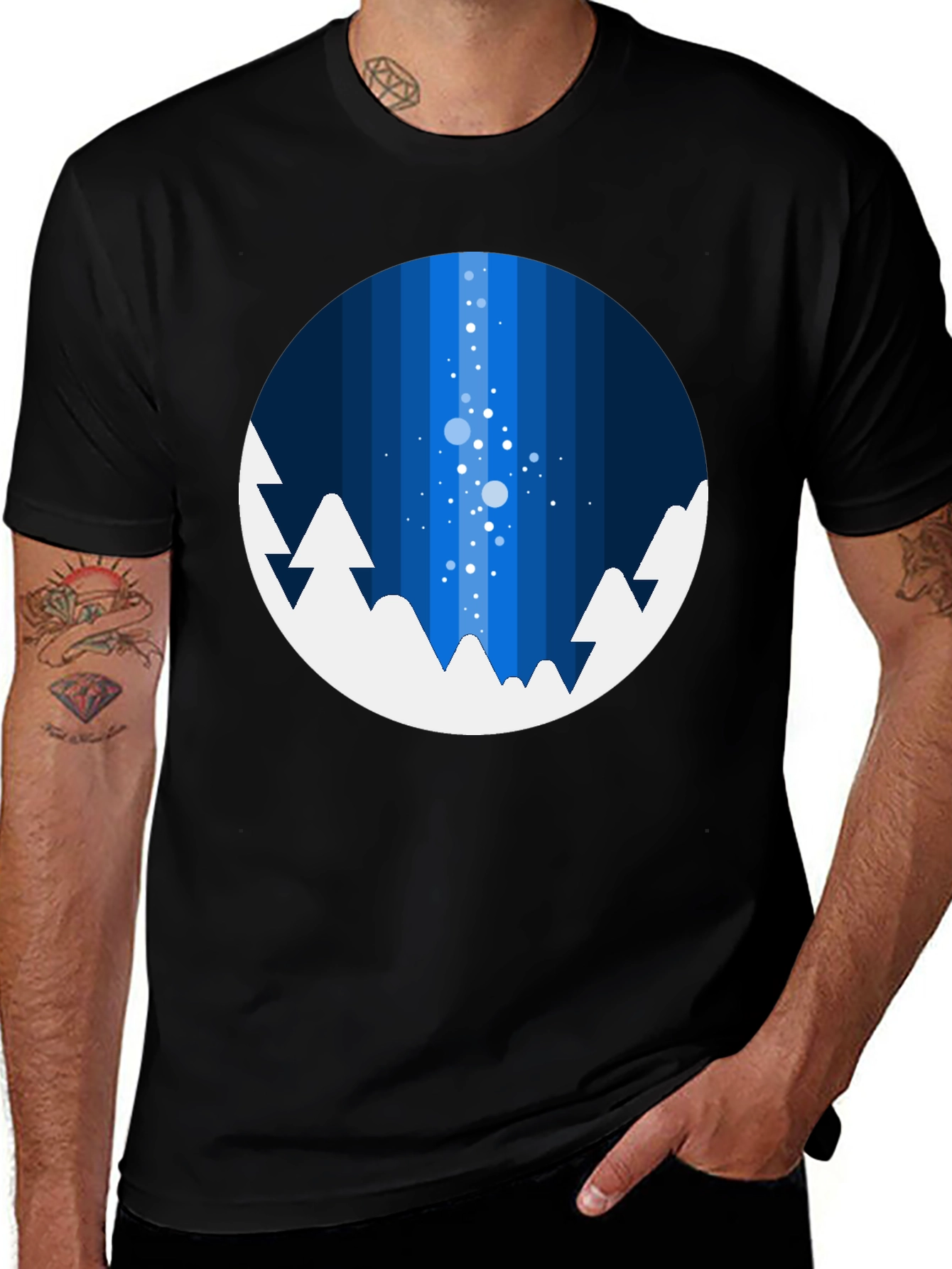 Modern Winterscape Graphic Tee