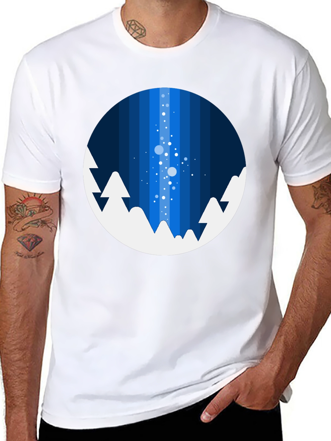 Modern Winterscape Graphic Tee