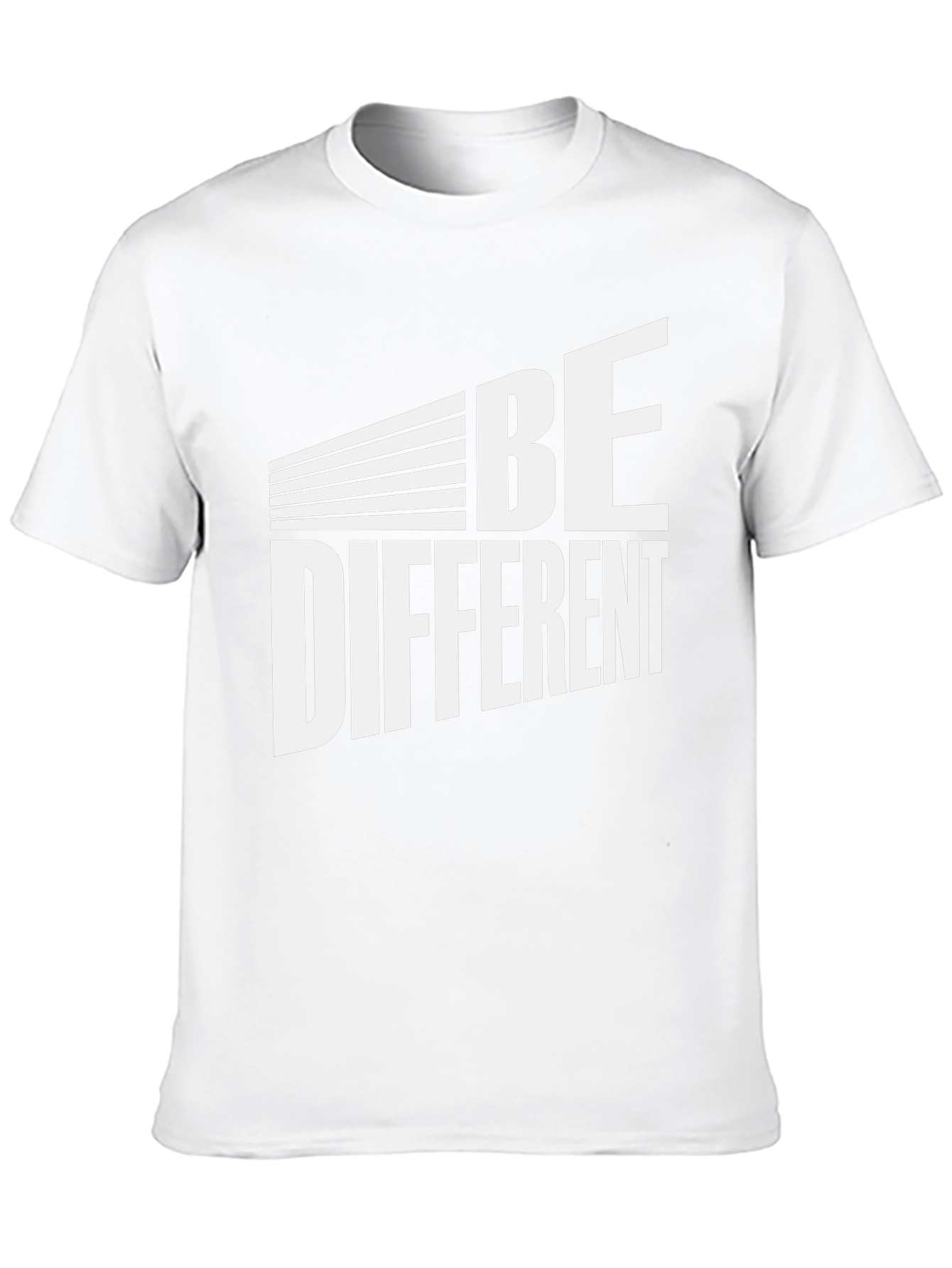 Be Different Graphic Tee - Black Cotton Blend T-Shirt