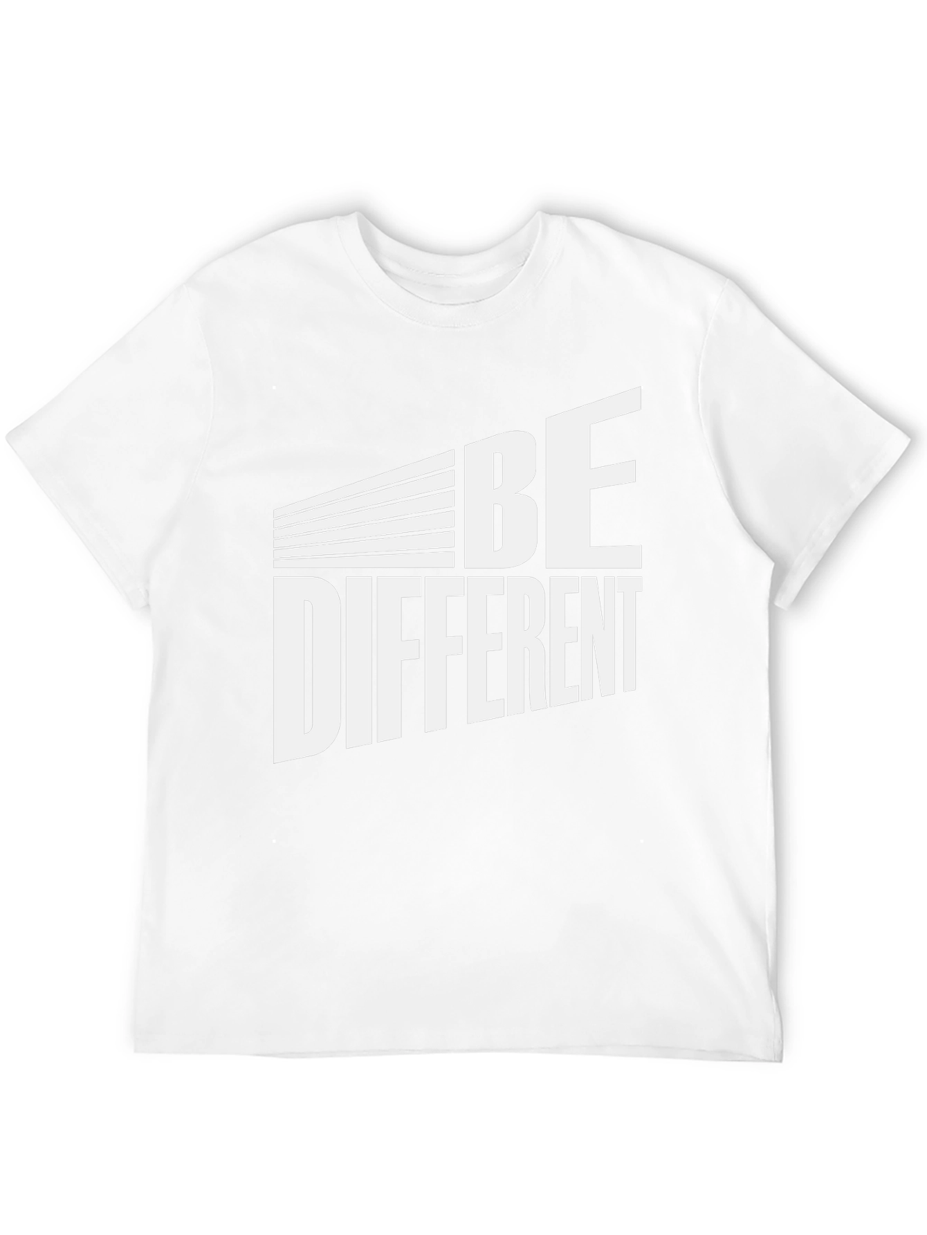 Be Different Graphic Tee - Black Cotton Blend T-Shirt