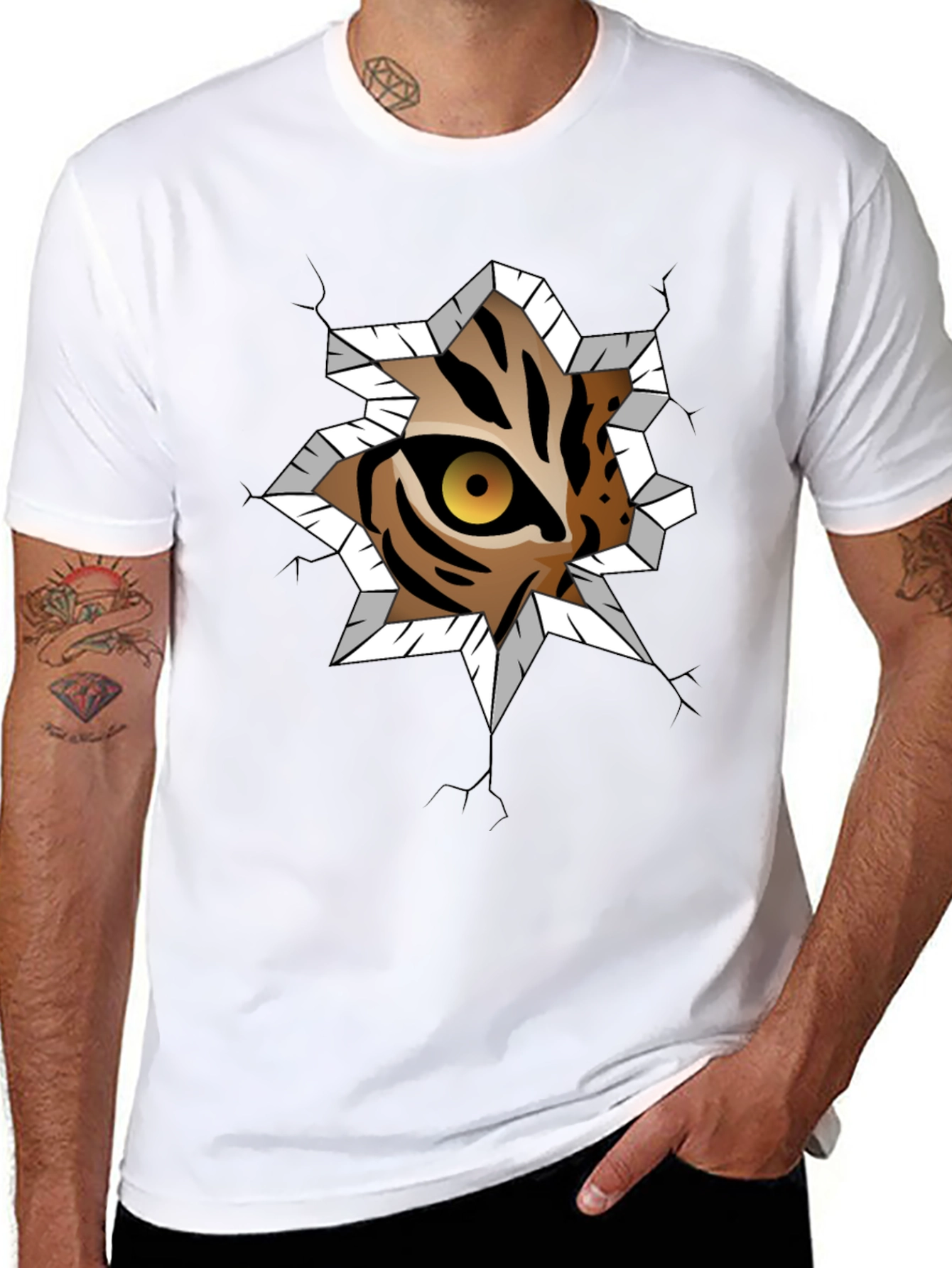 Tiger Eye Graphic Tee - Breakout Design