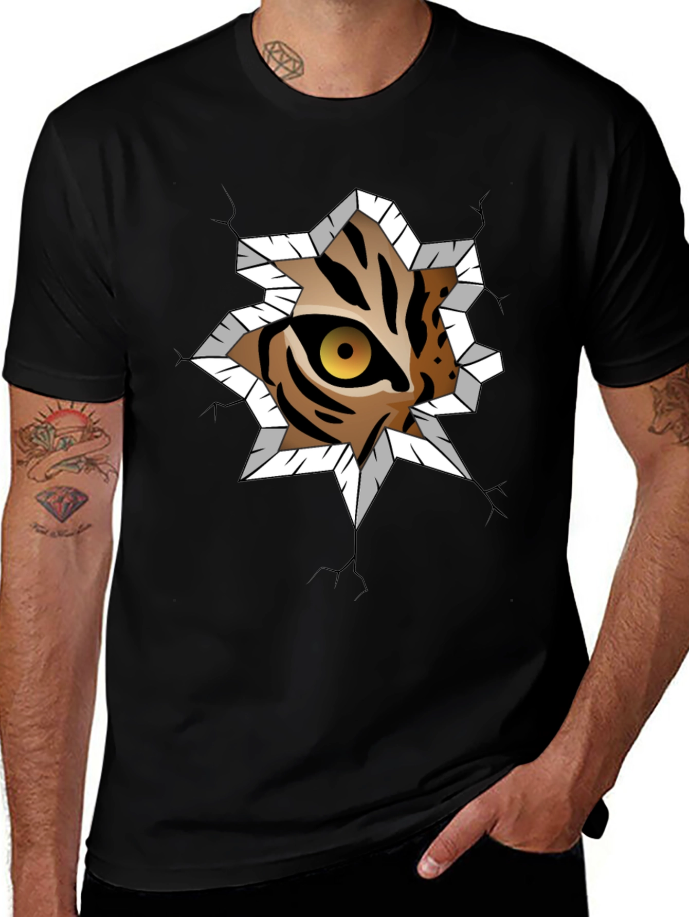Tiger Eye Graphic Tee - Breakout Design