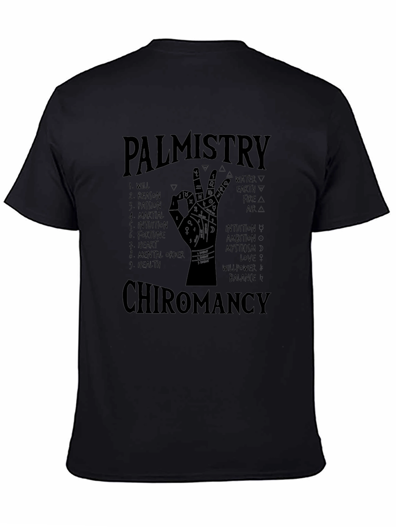 Palmistry Chiromancy Graphic T-Shirt