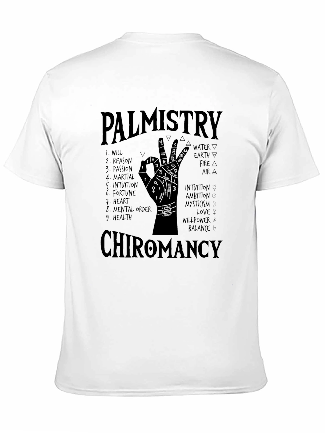 Palmistry Chiromancy Graphic T-Shirt