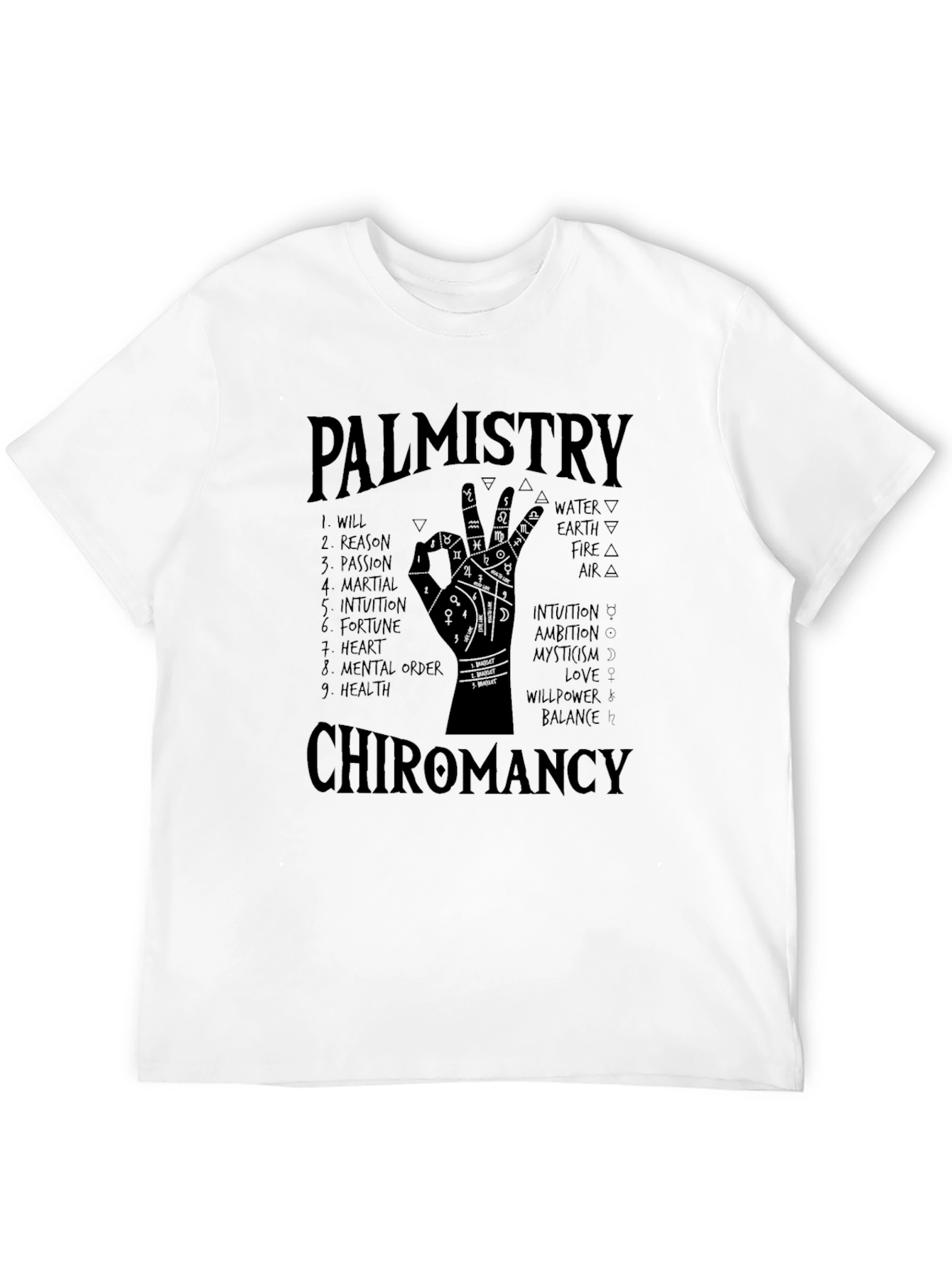 Palmistry Chiromancy Graphic T-Shirt