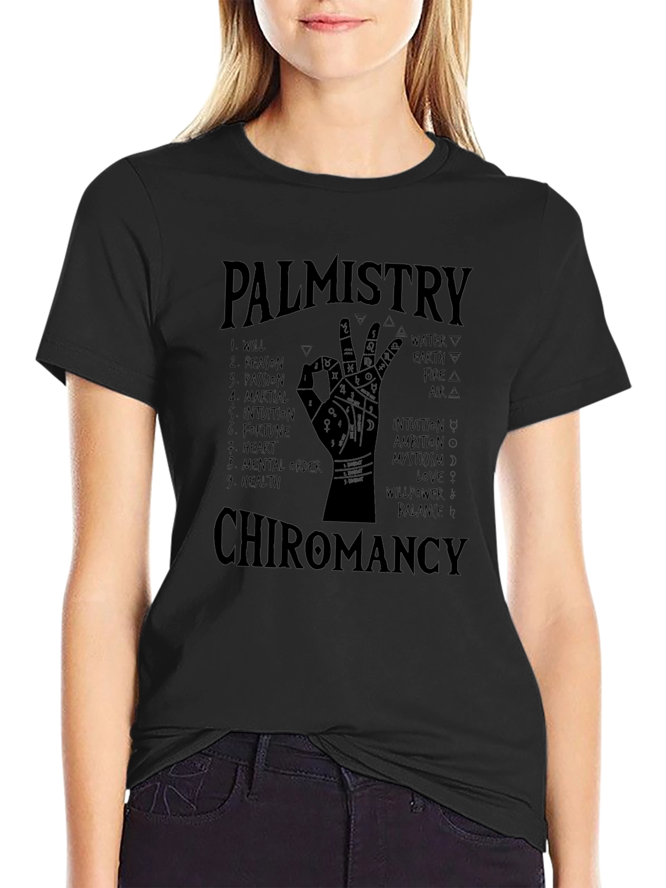 Palmistry Chiromancy Graphic T-Shirt