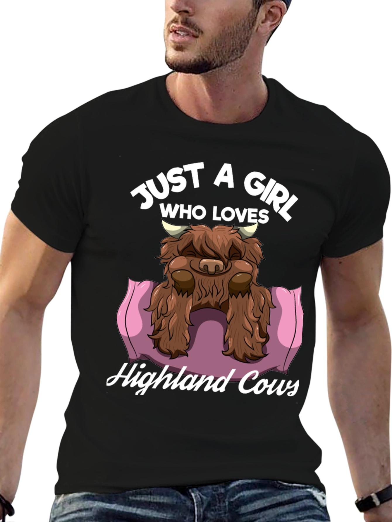 Highland Cow Lover Graphic Tee