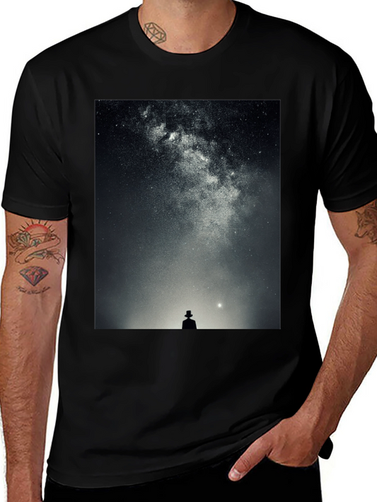 Galaxy Dreamer T-Shirt - Stylish Black Tee