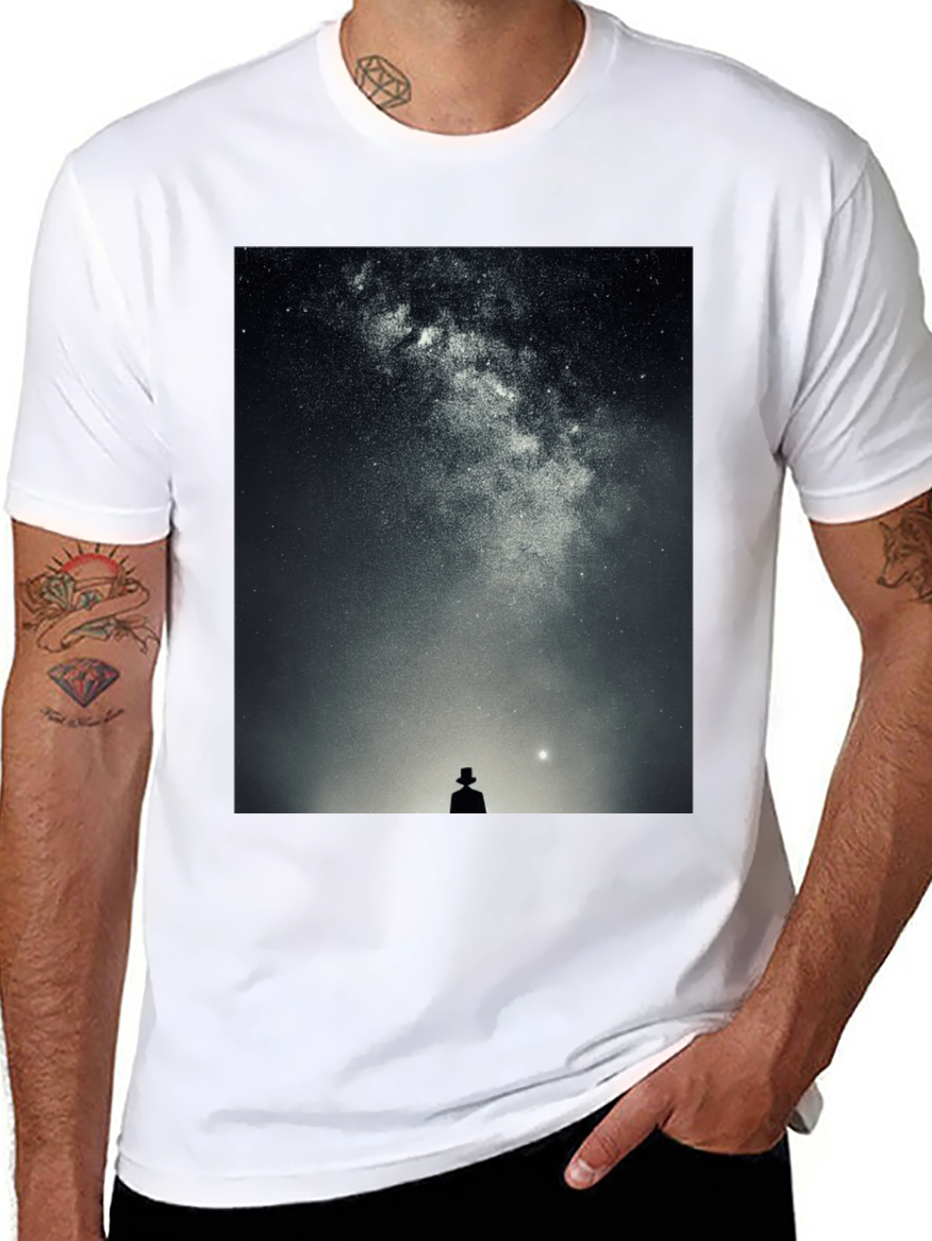 Galaxy Dreamer T-Shirt - Stylish Black Tee
