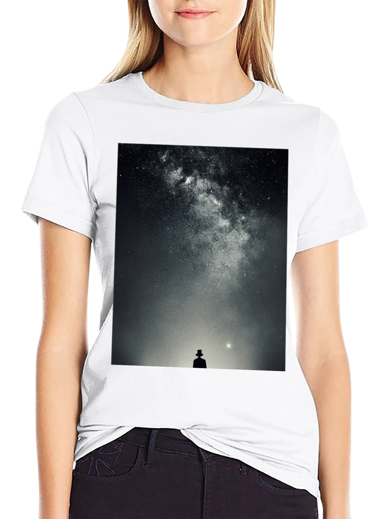 Galaxy Dreamer T-Shirt - Stylish Black Tee