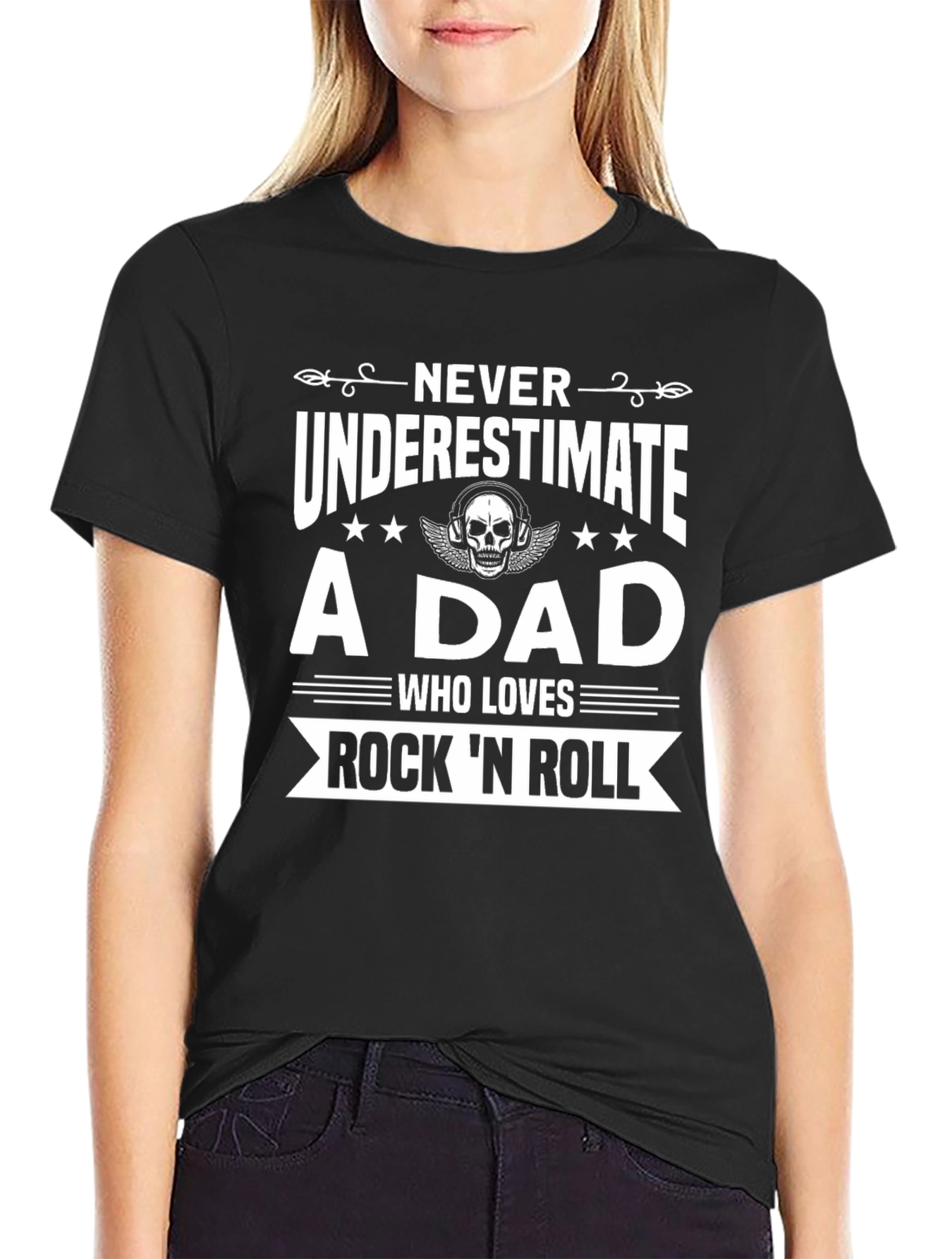 Rock n Roll Dad Graphic T-Shirt