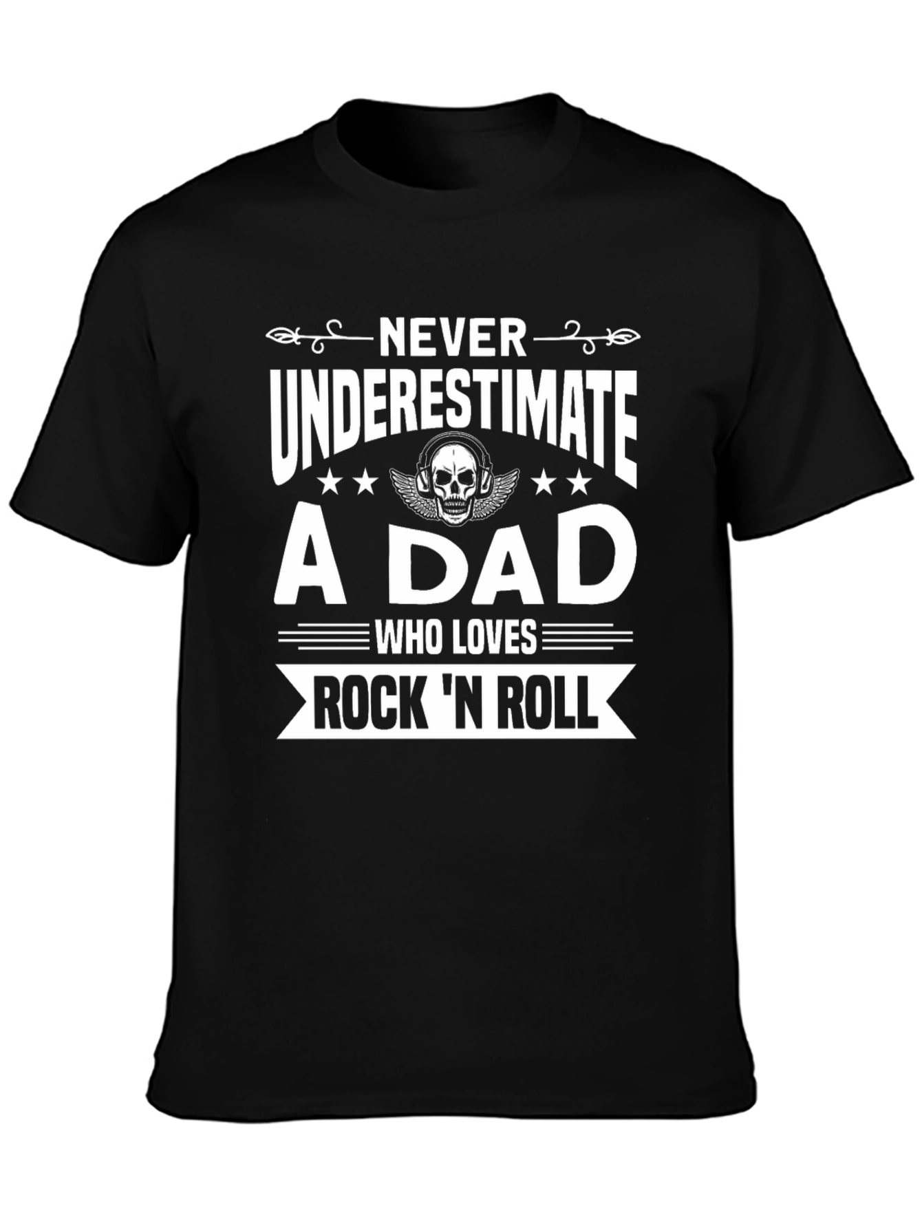 Rock n Roll Dad Graphic T-Shirt