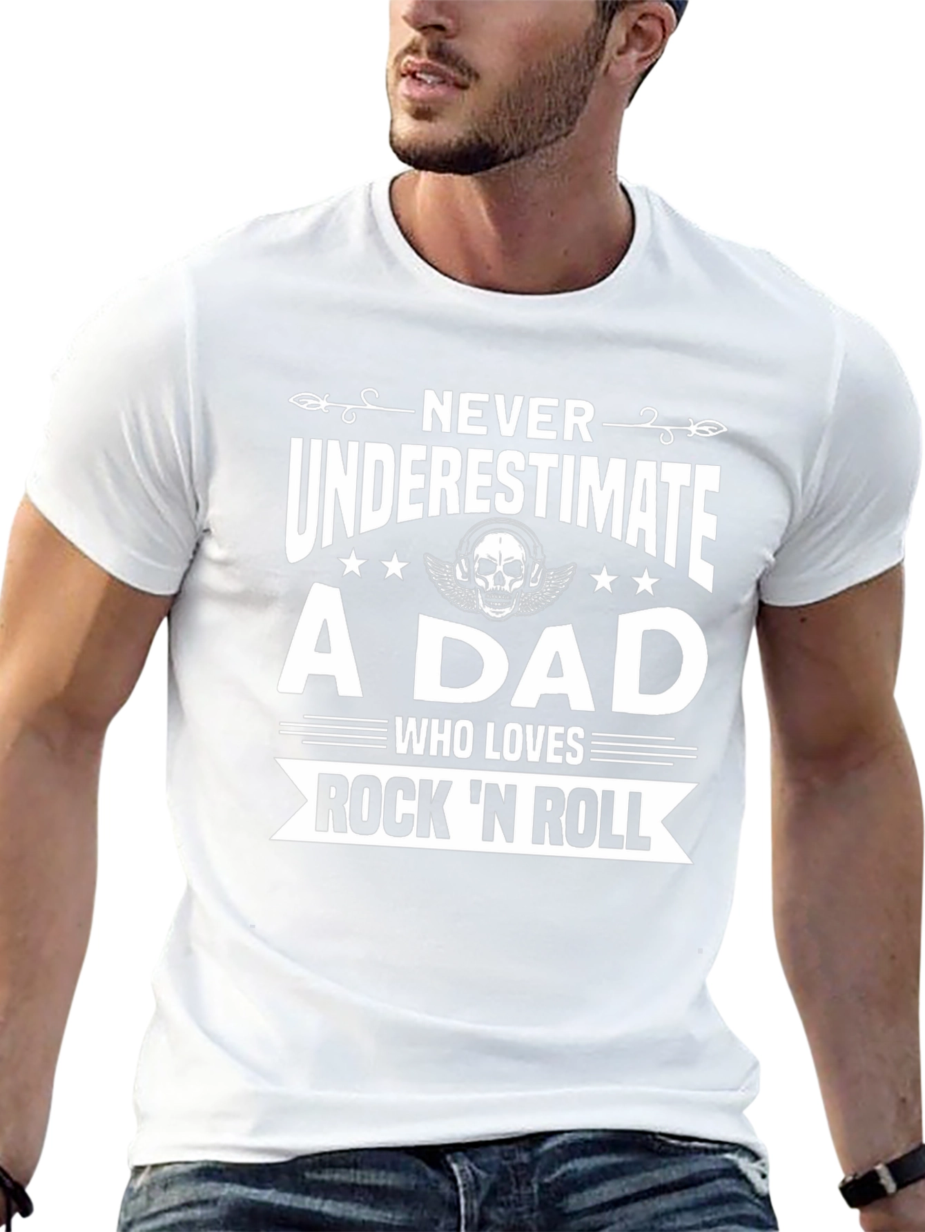 Rock n Roll Dad Graphic T-Shirt