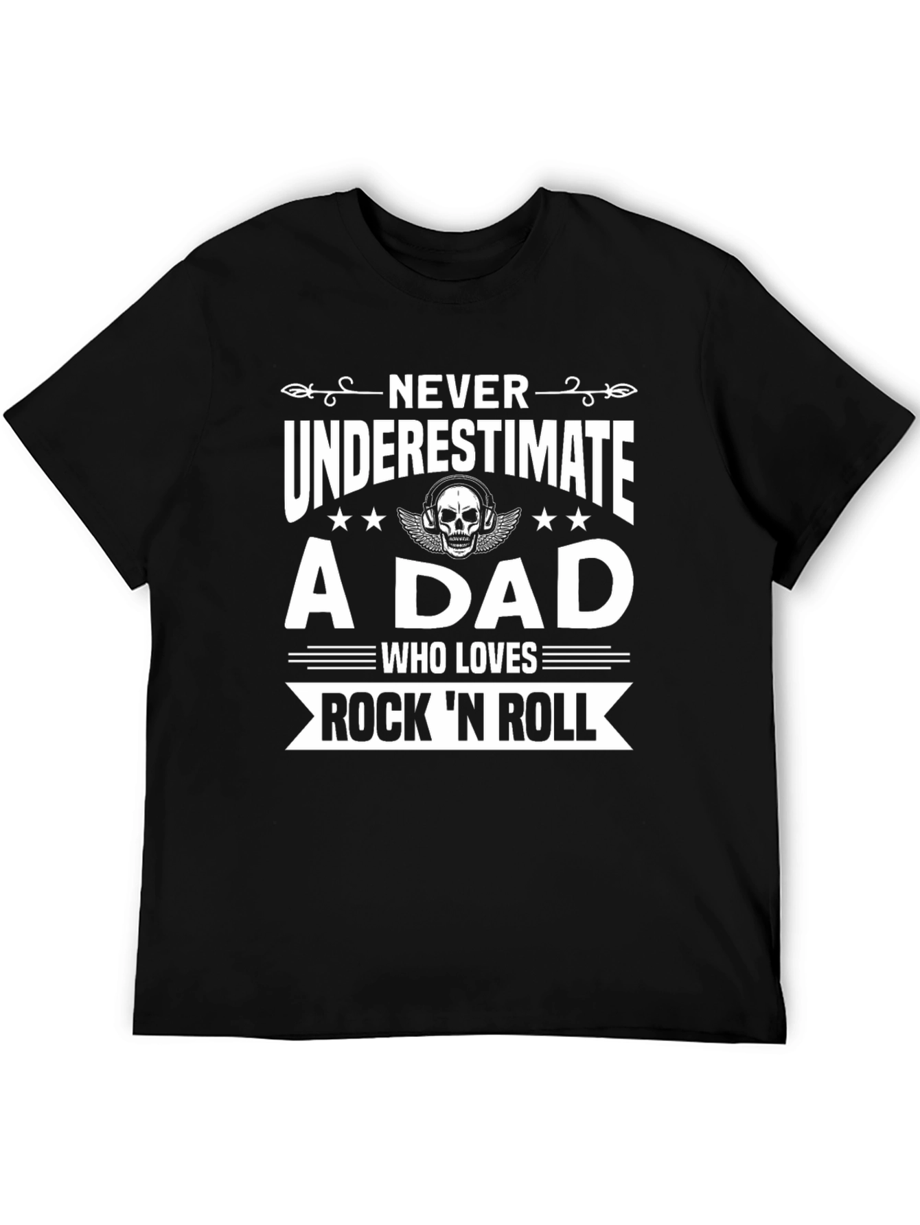 Rock n Roll Dad Graphic T-Shirt