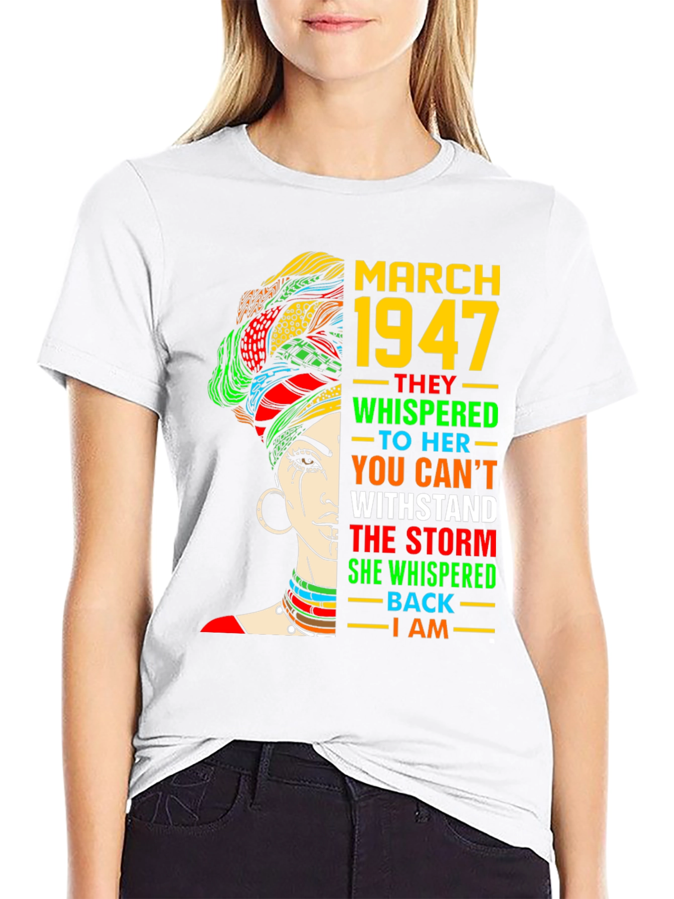 March 1947 Black Woman T-Shirt