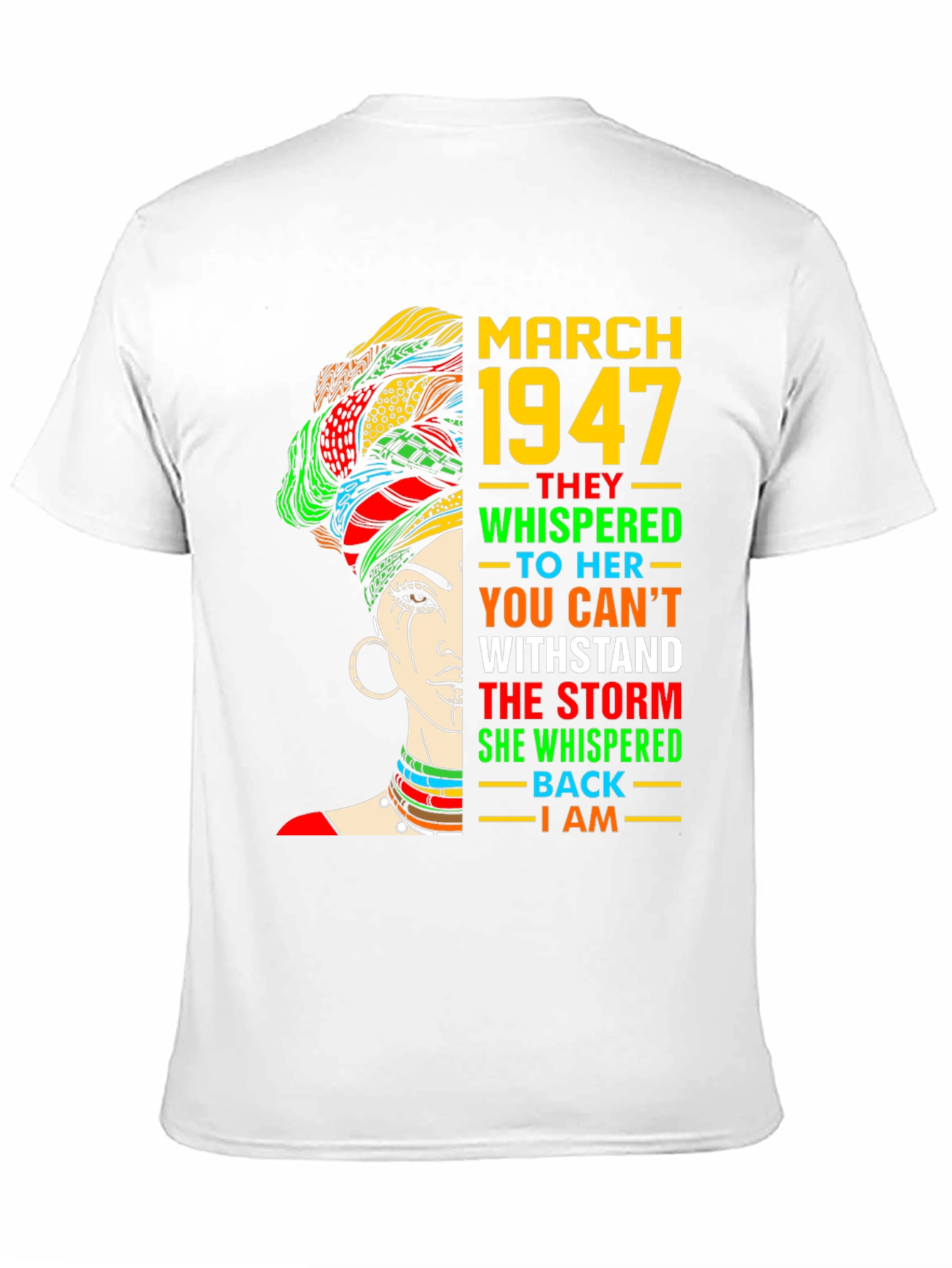 March 1947 Black Woman T-Shirt