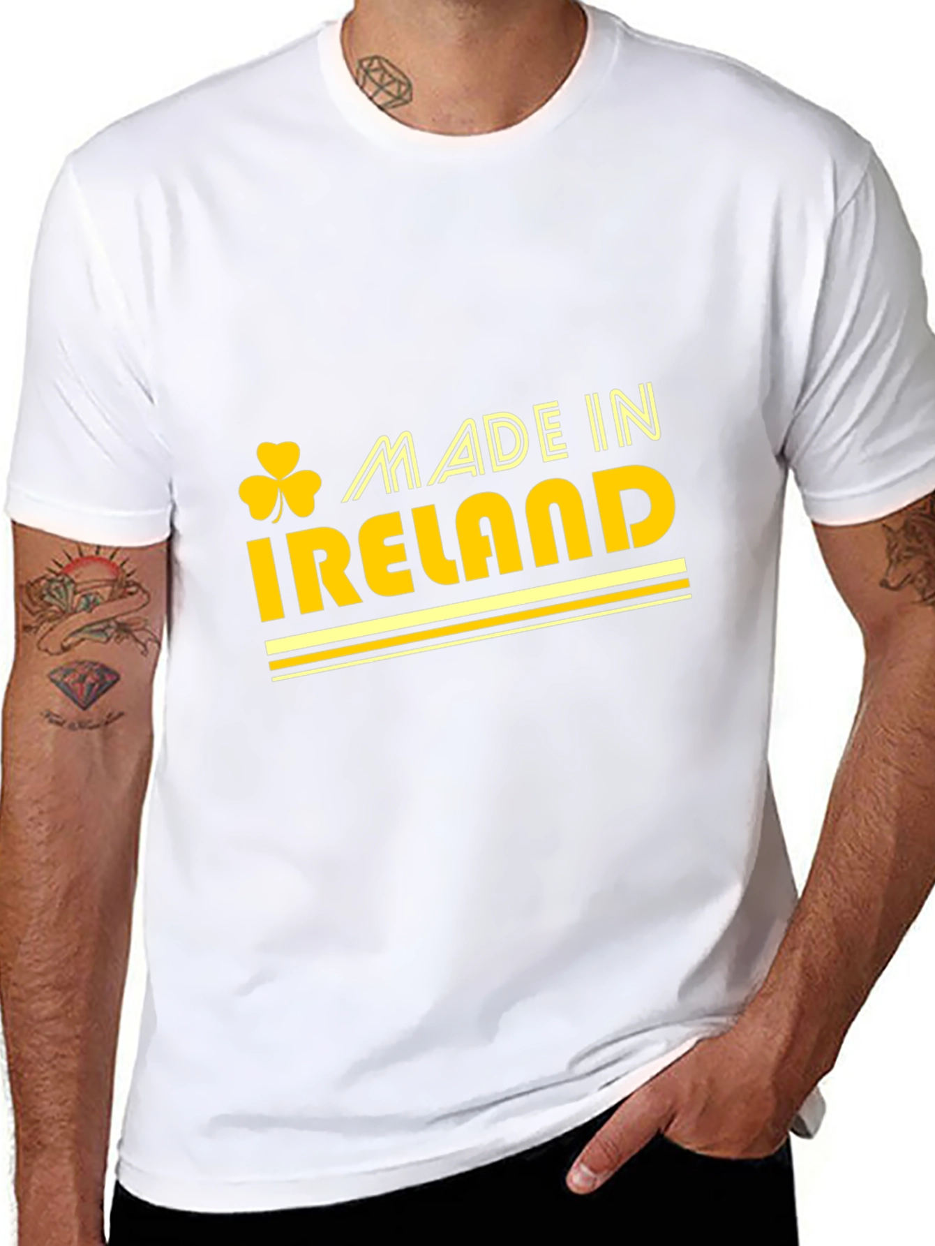 Made in Ireland T-Shirt - Shamrock Graphic Tee