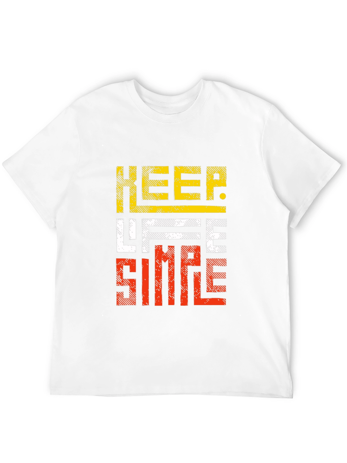 Keep Life Simple Graphic Tee - Casual Black T-Shirt