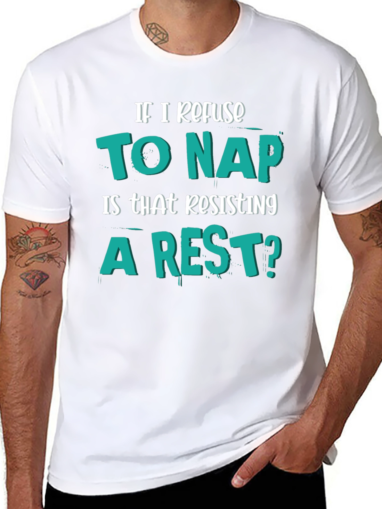 Funny Resisting a Rest Napping Humor T-Shirt