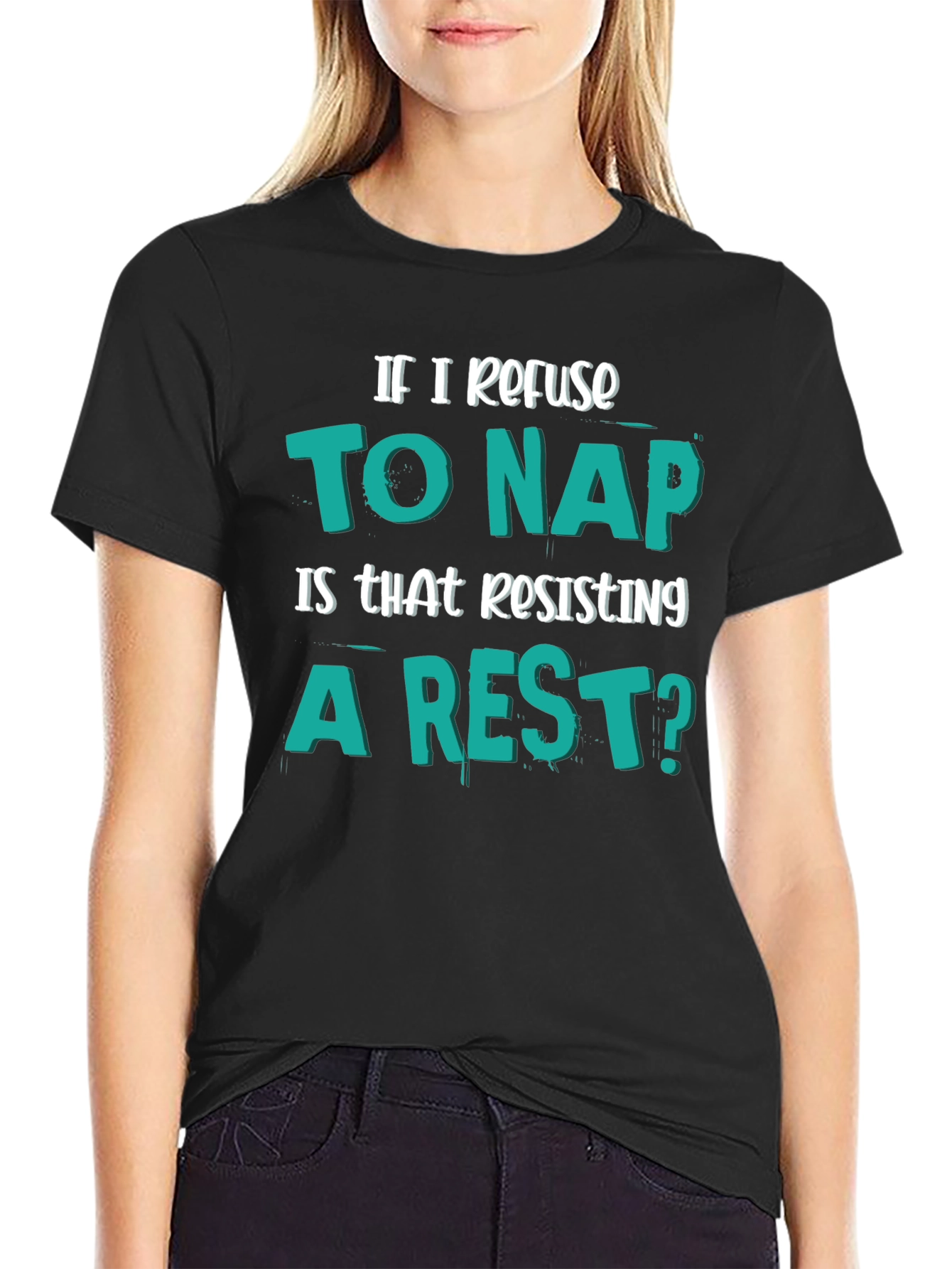 Funny Resisting a Rest Napping Humor T-Shirt