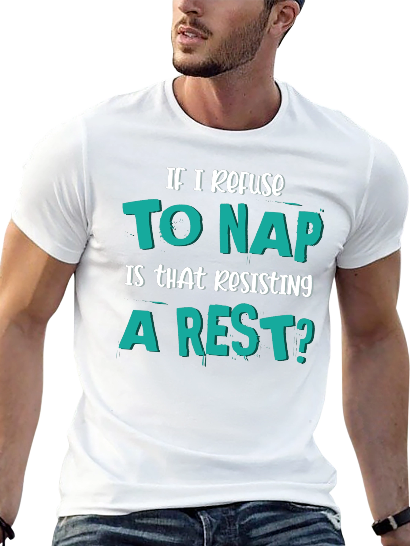 Funny Resisting a Rest Napping Humor T-Shirt