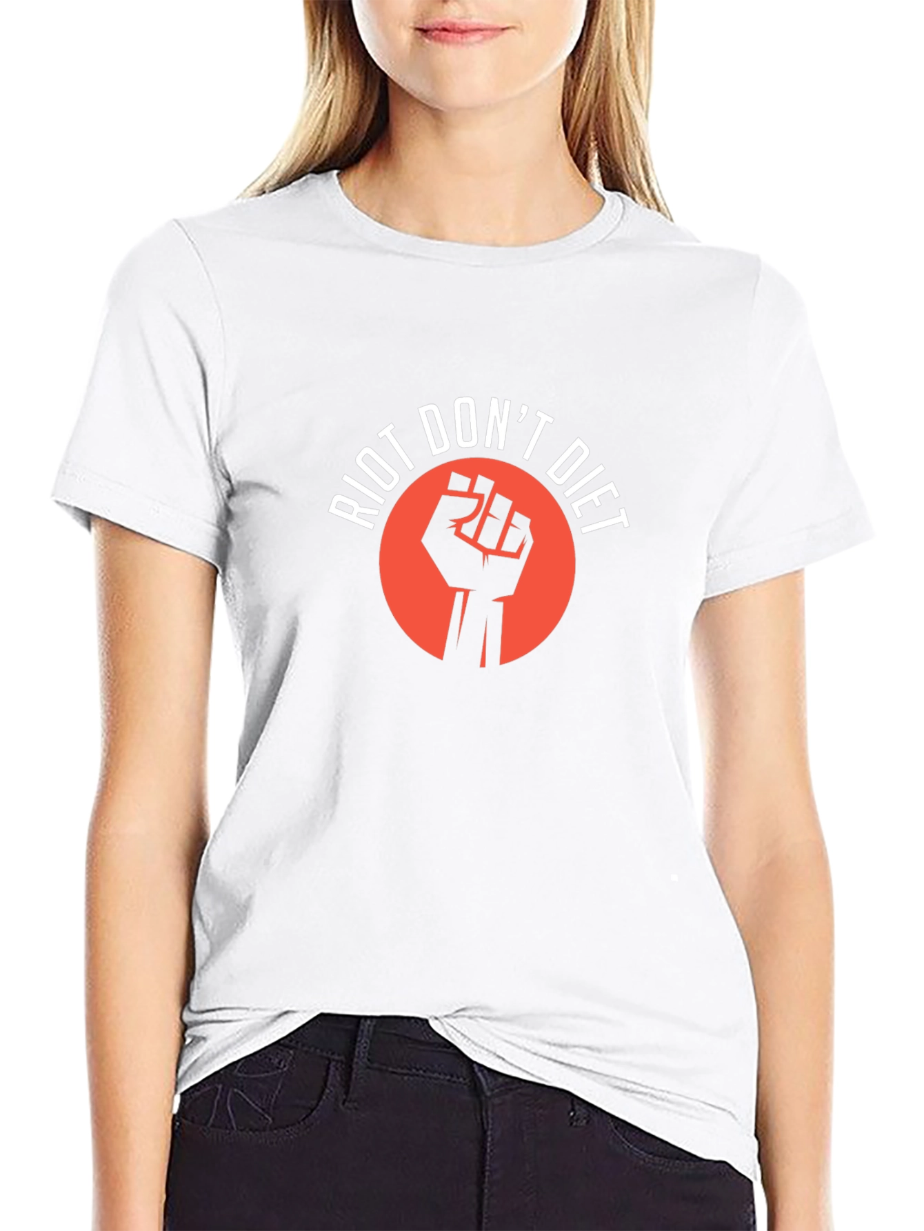 Riot Dont Diet Graphic Tee - Black