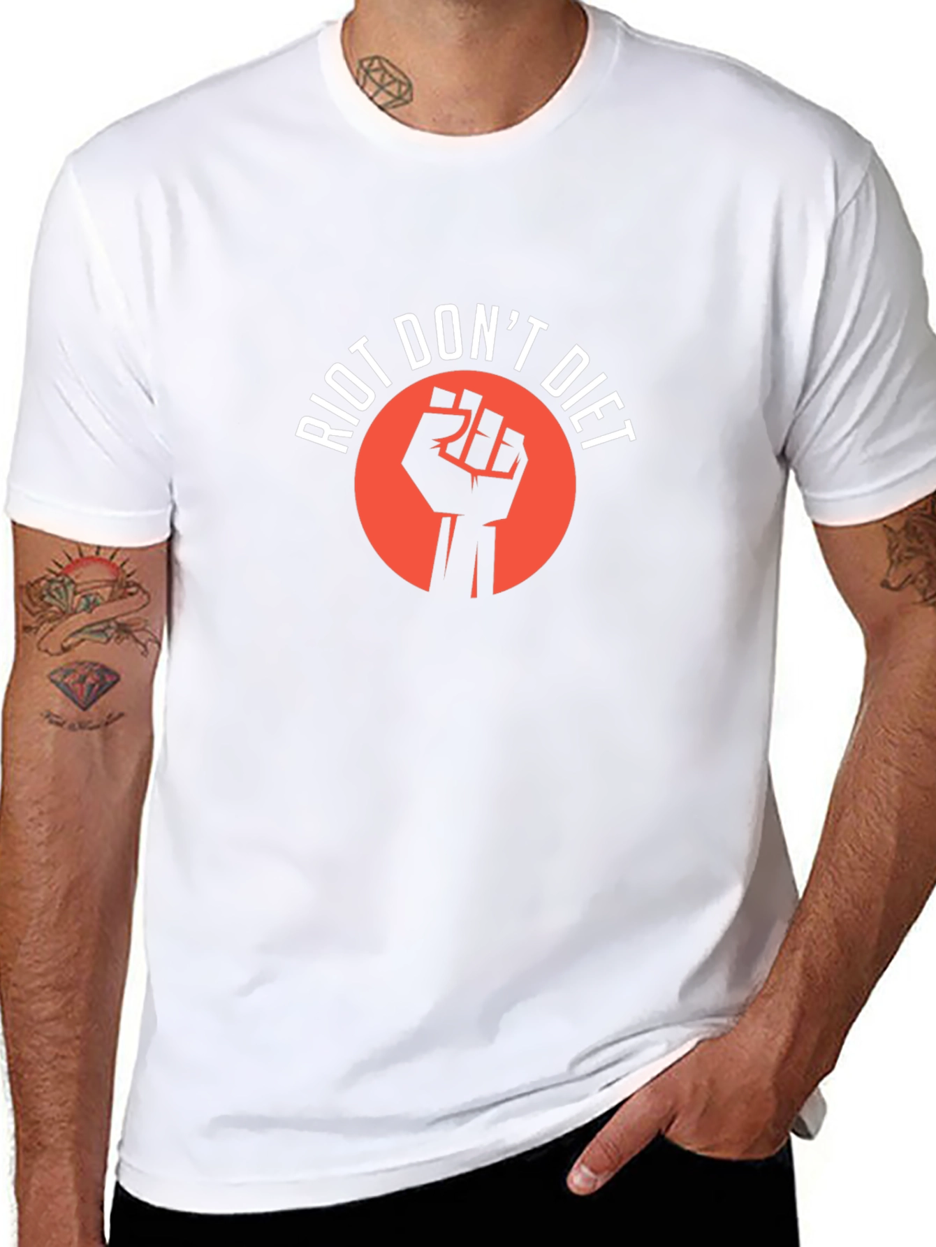 Riot Dont Diet Graphic Tee - Black