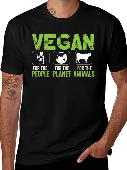 Vegan For The People Planet Animals T-Shirt