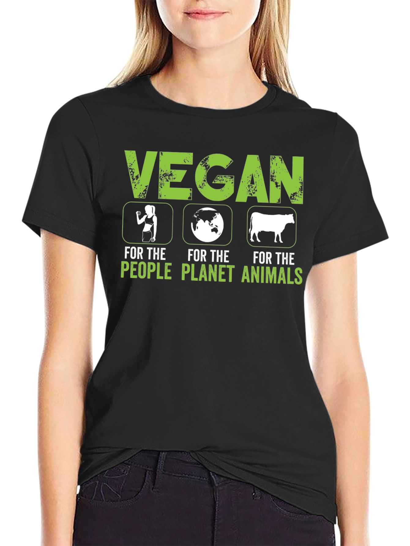 Vegan For The People Planet Animals T-Shirt