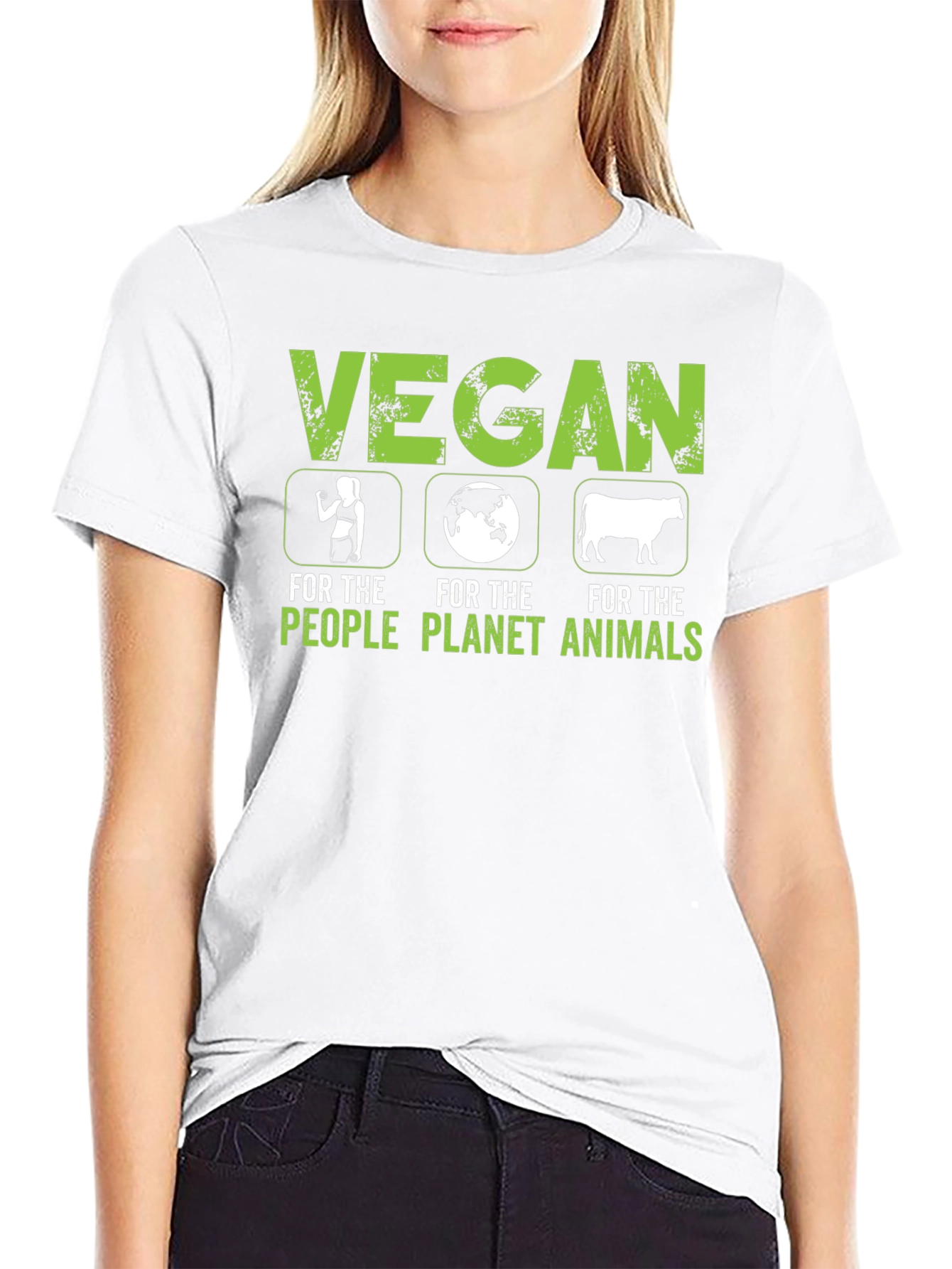 Vegan For The People Planet Animals T-Shirt